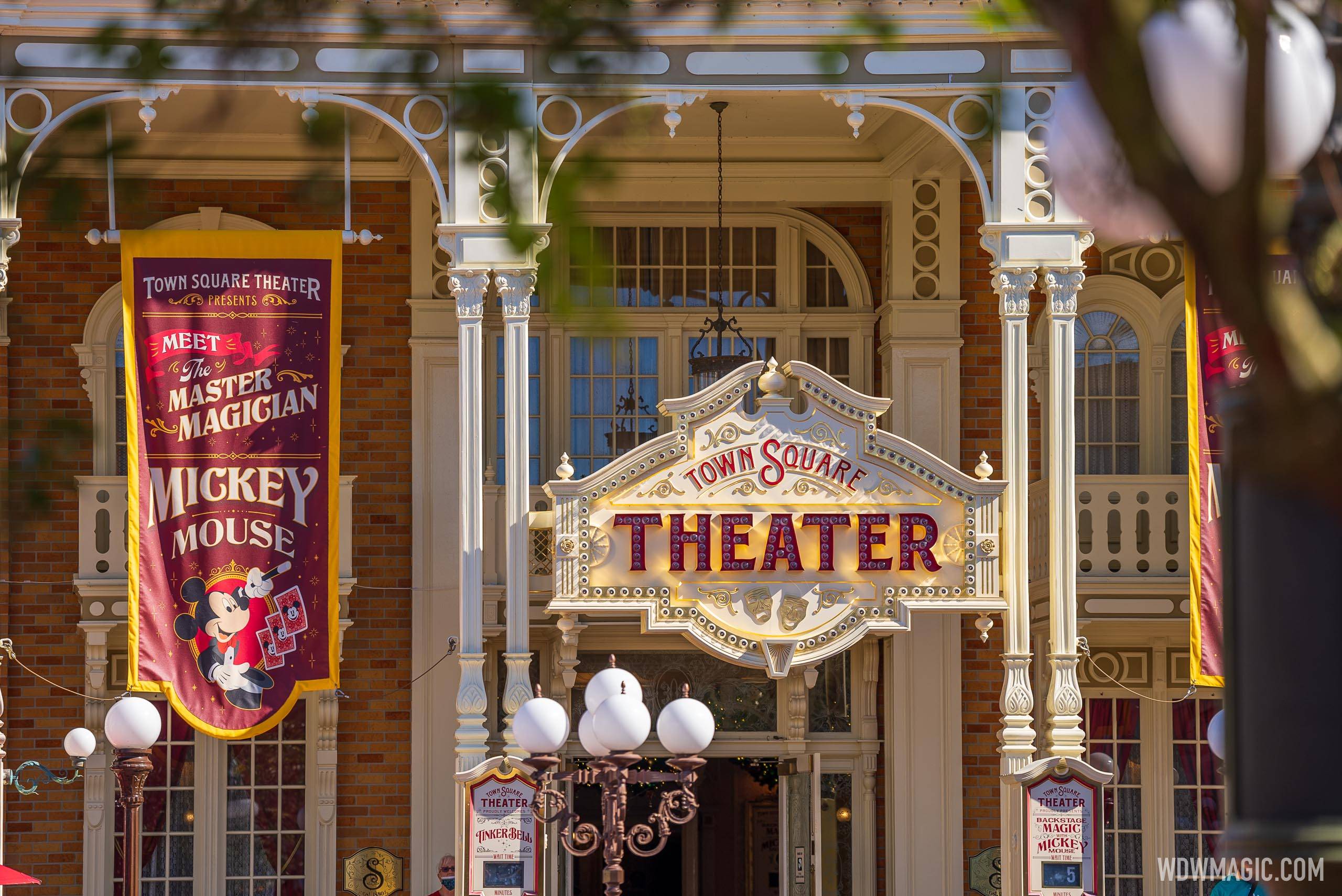 'Mickey Mouse Master Magician' banners return to Town Square Theater at Magic Kingdom