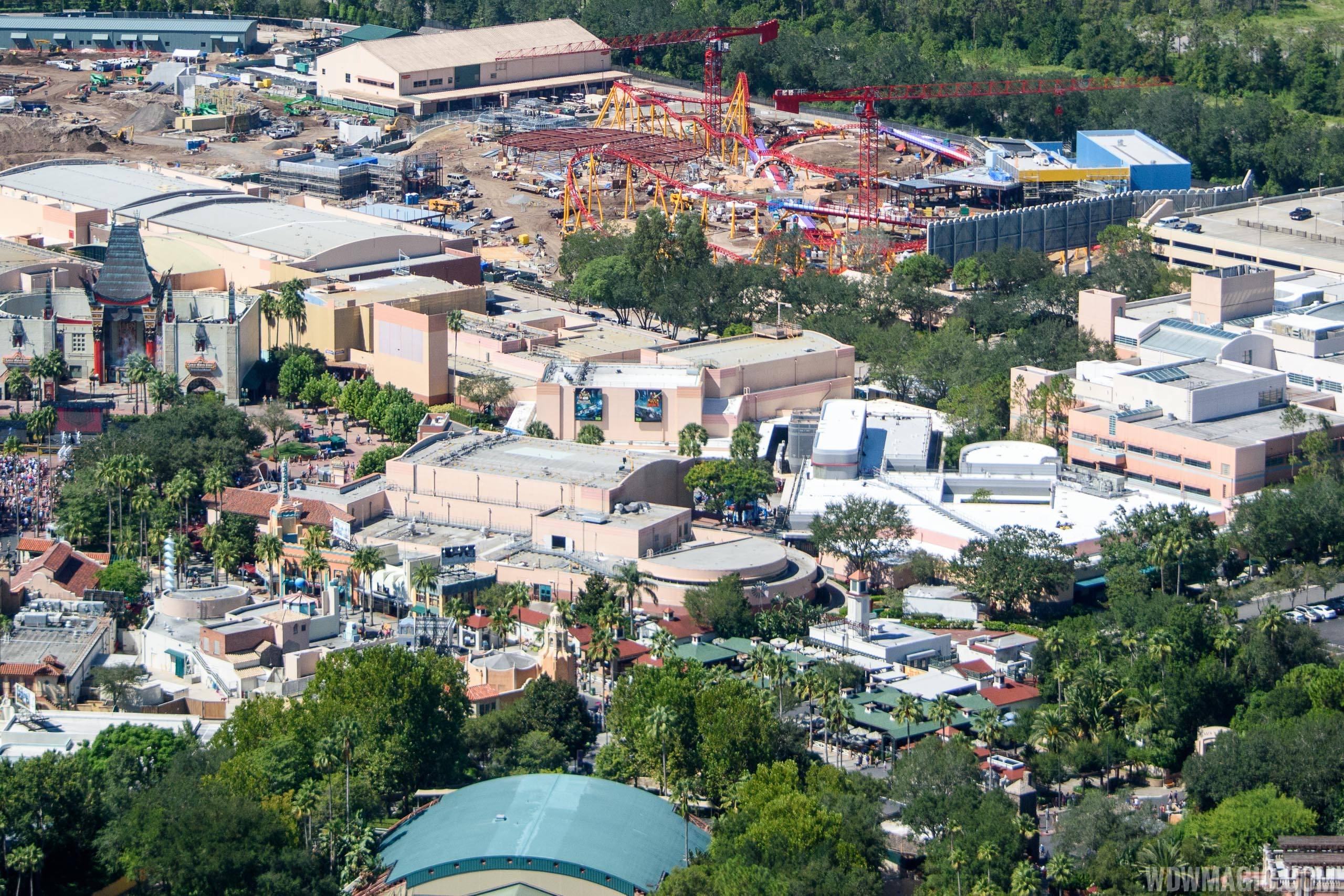 Toy Story Land rising at the back of Disney's Hollywood Studios