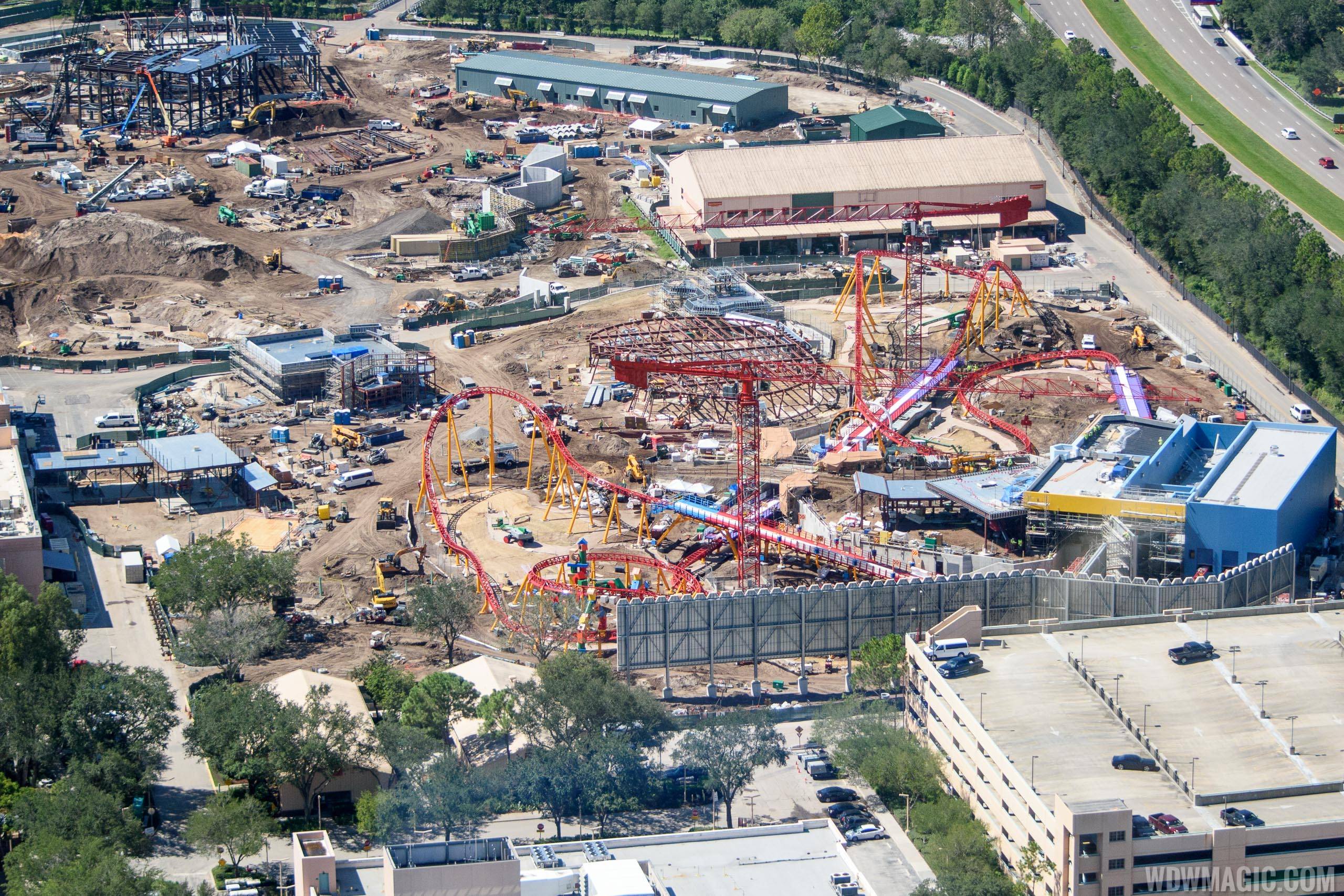 Toy Story Land aerial view