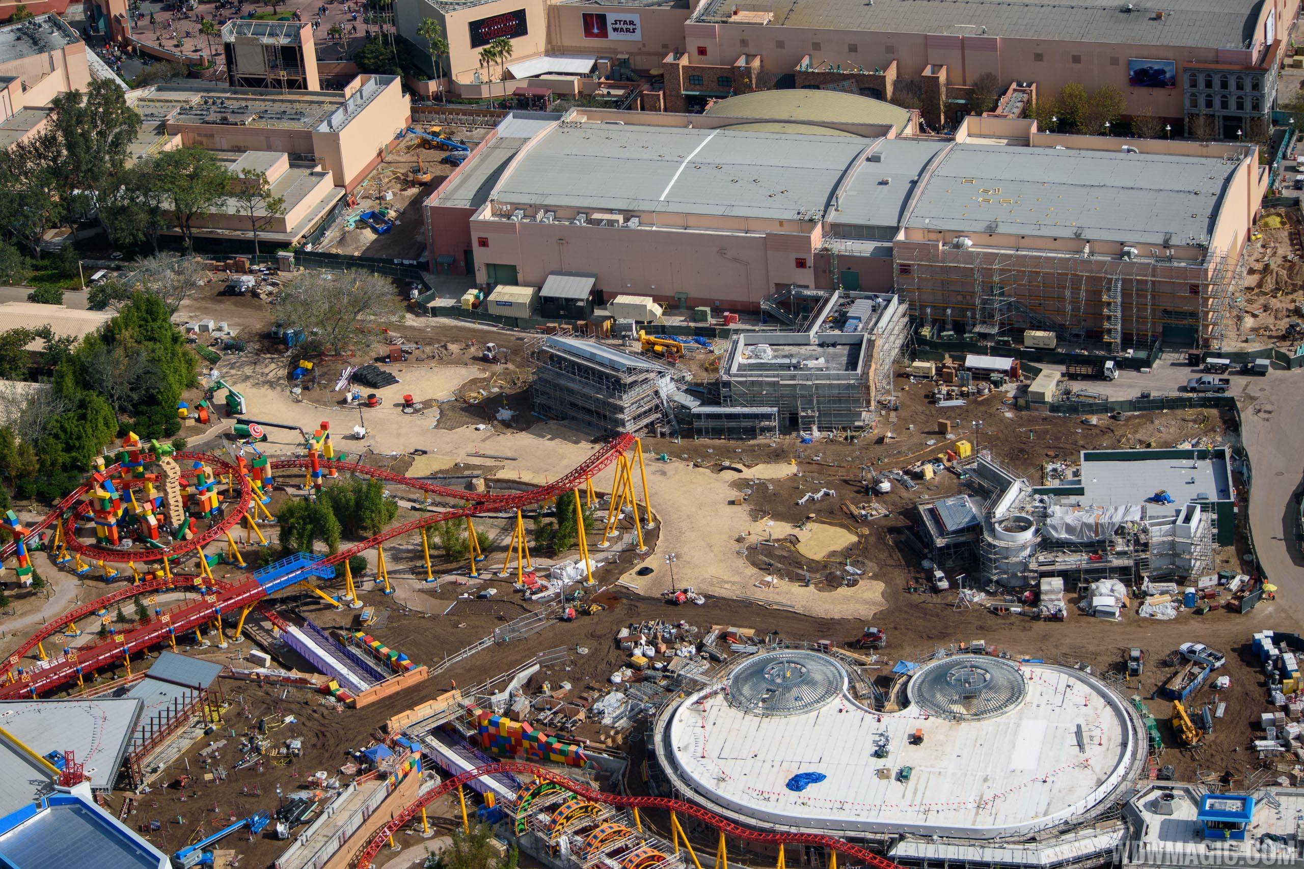Wide view of Toy Story Land