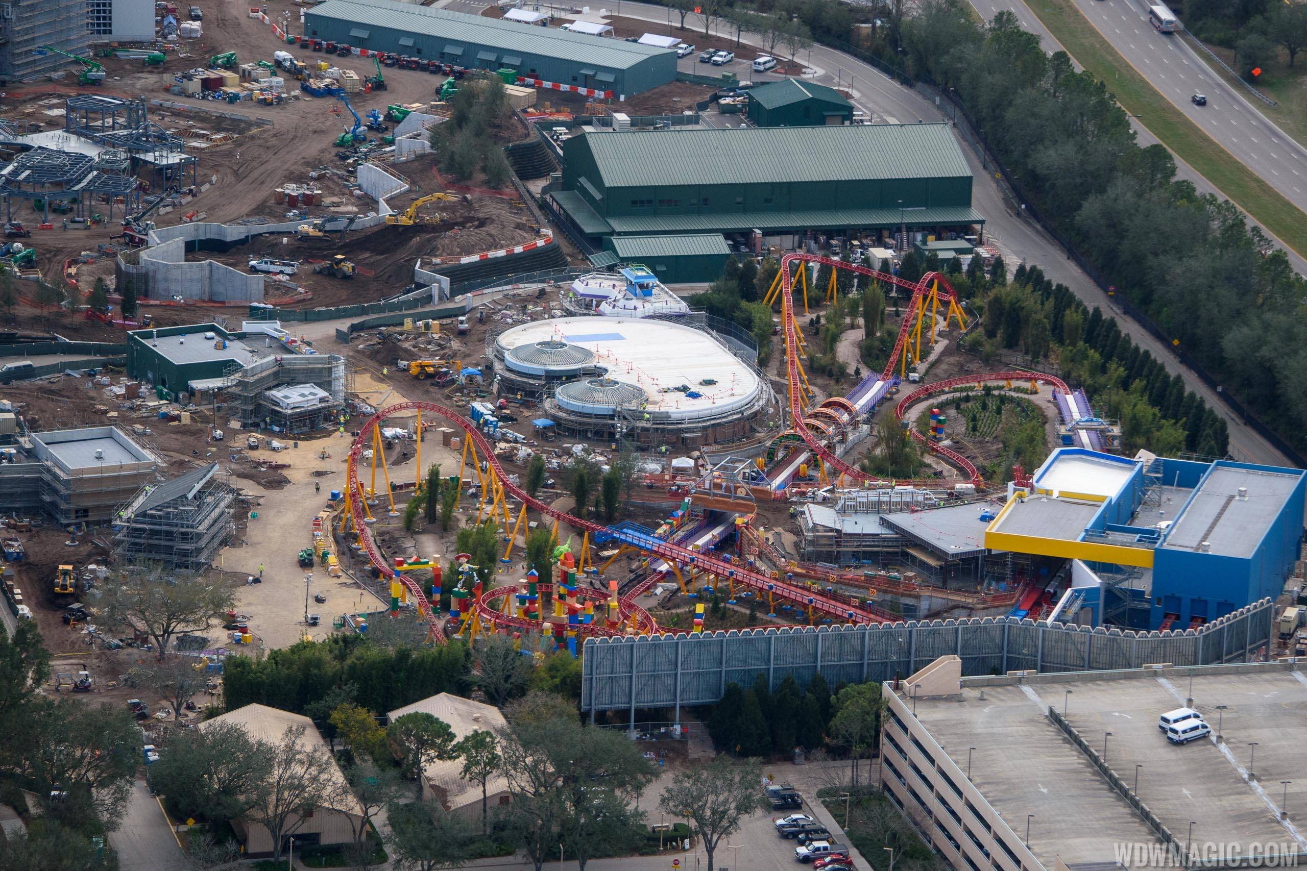 Toy Story Land aerial pictures