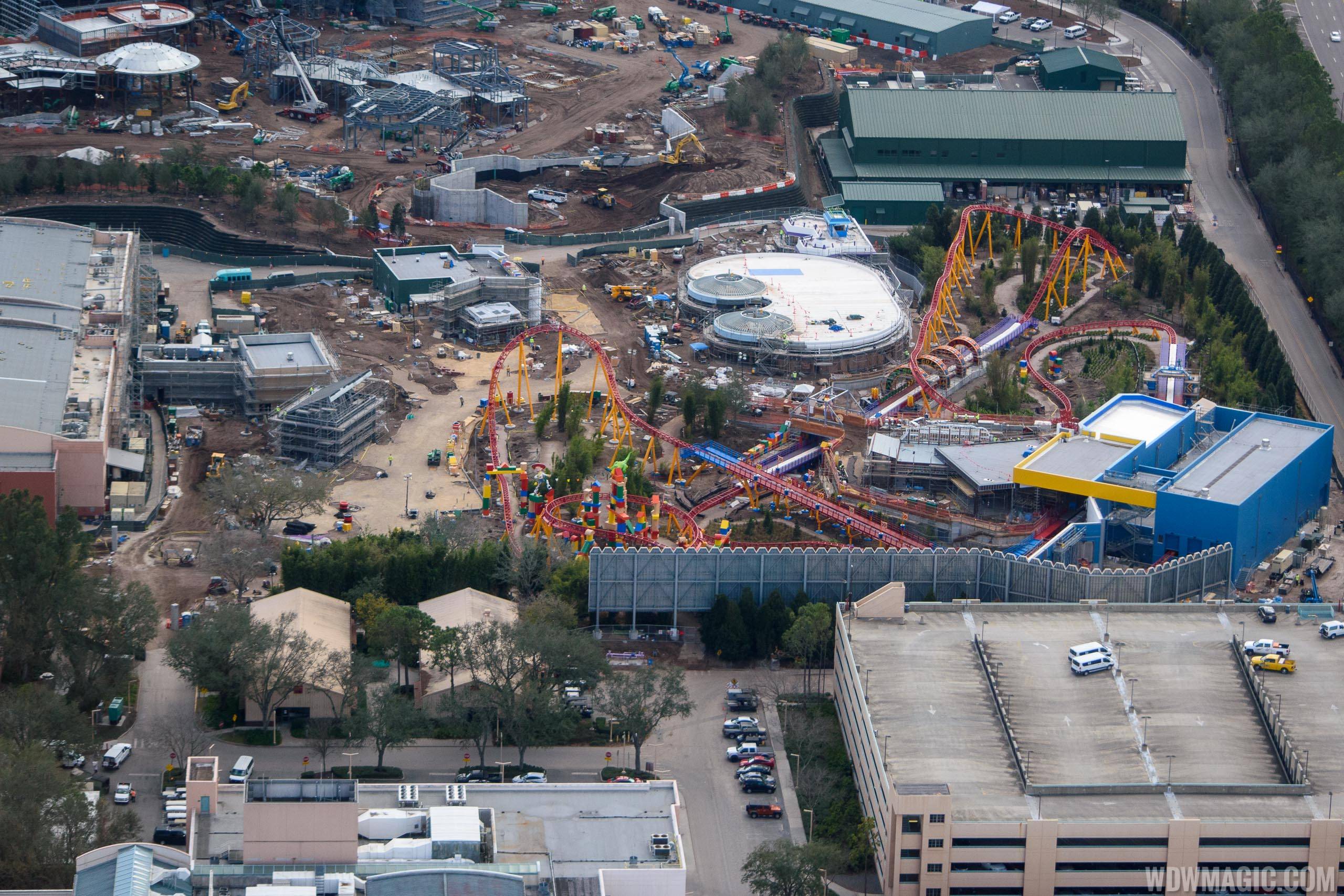Toy Story Land aerial pictures
