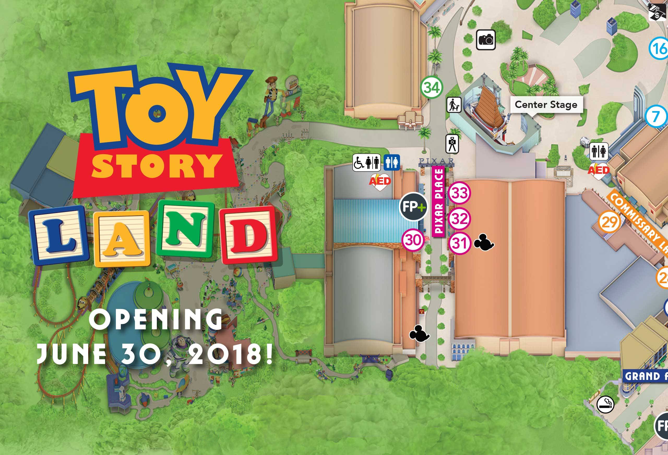 PHOTO - New guide map for Disney's Hollywood Studios shows Toy Story Land
