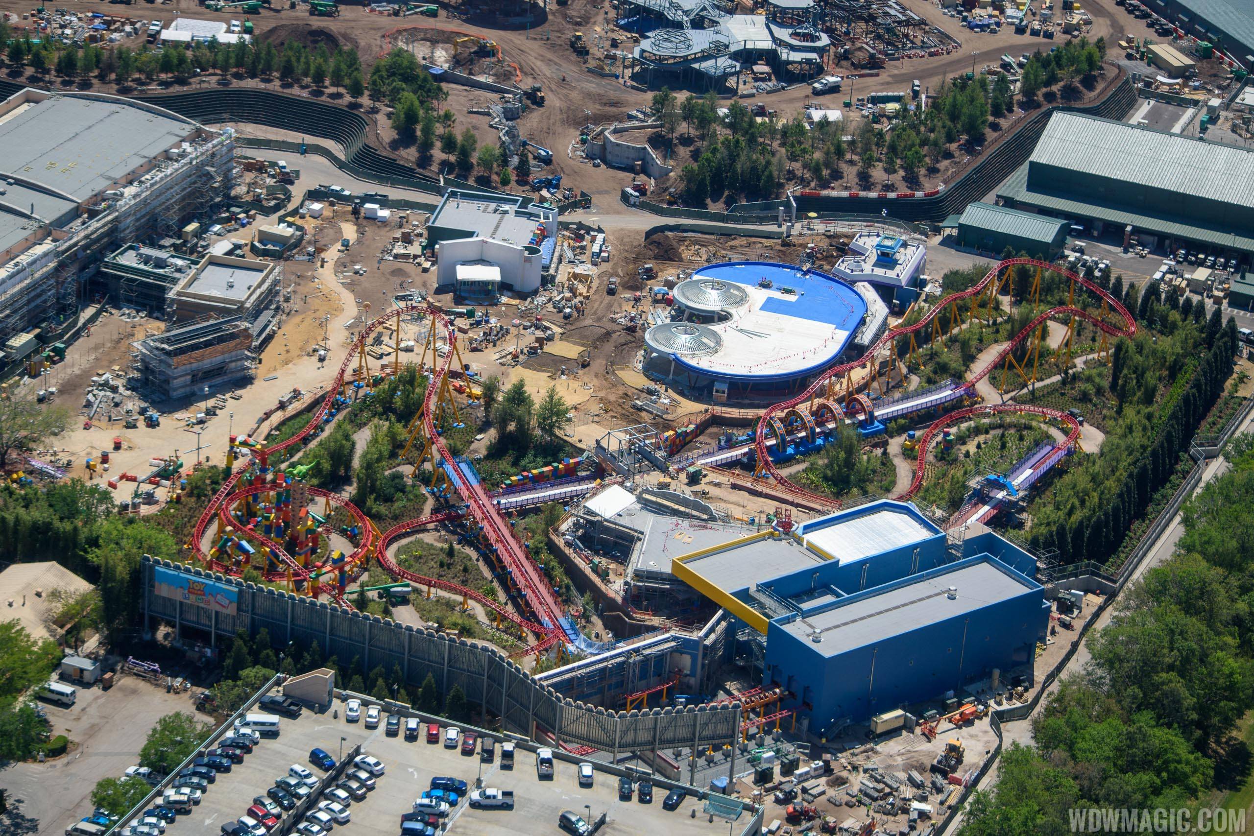 Toy Story Land aerial pictures - March 2018