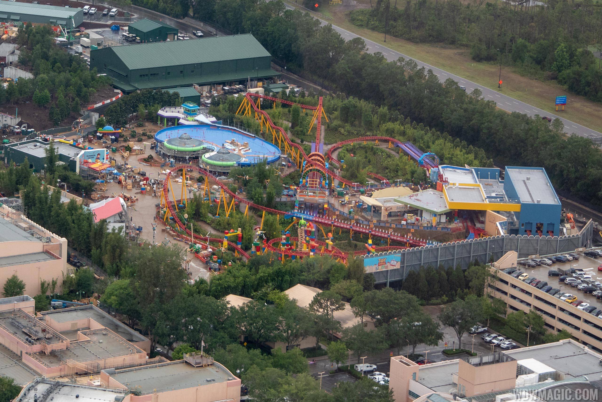 Toy Story Land aerial pictures - May 2018