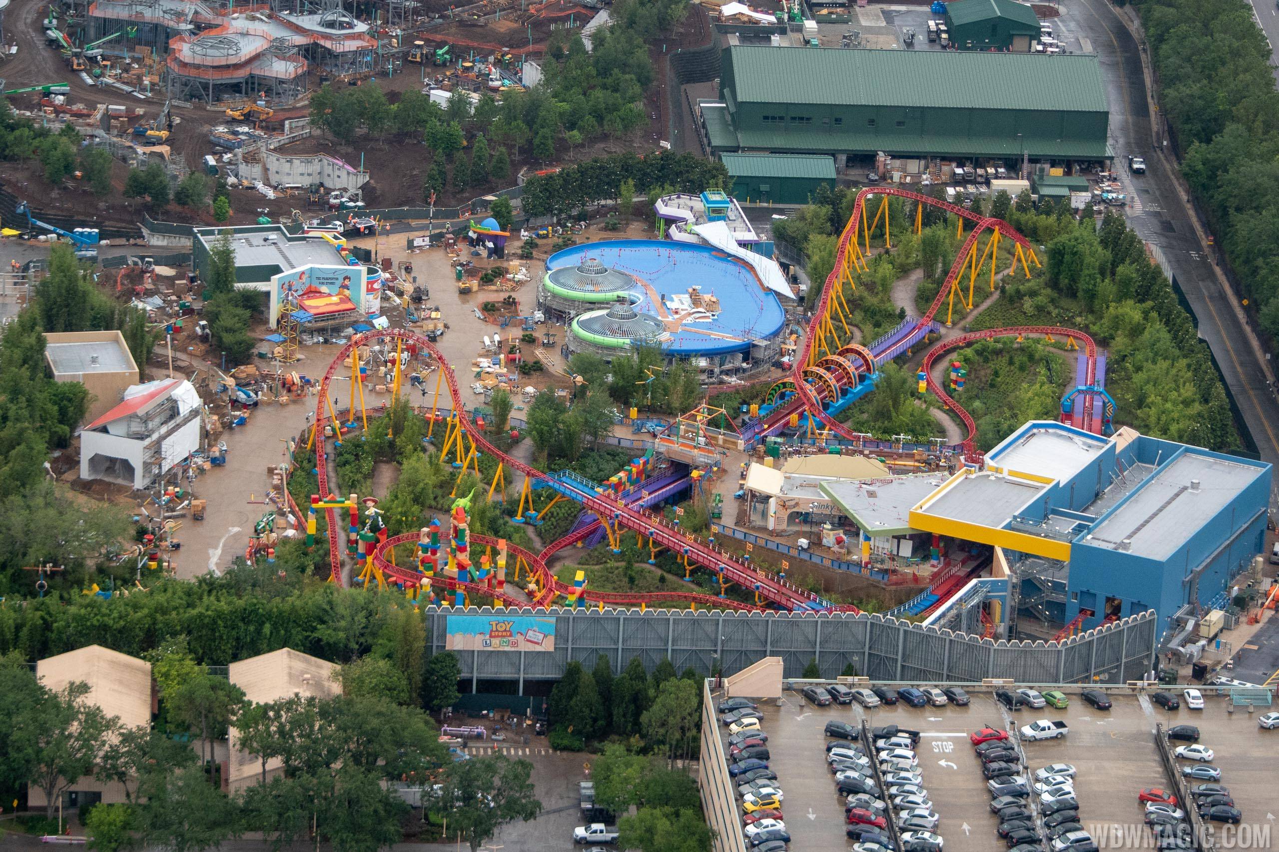 Toy Story Land aerial pictures - May 2018