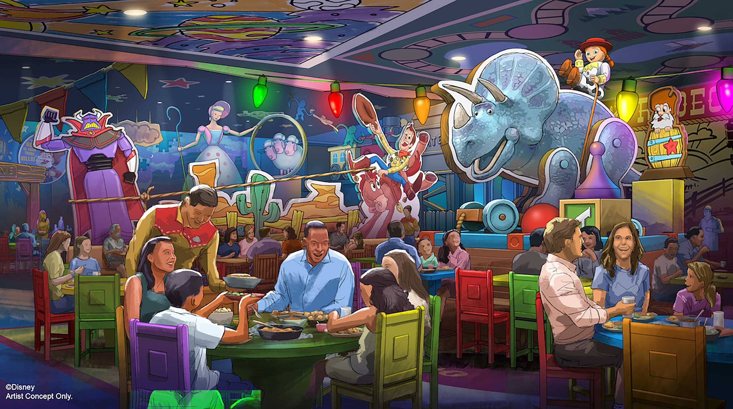 New Roundup Rodeo BBQ table service restaurant coming to Toy Story Land at Disney's Hollywood Studios