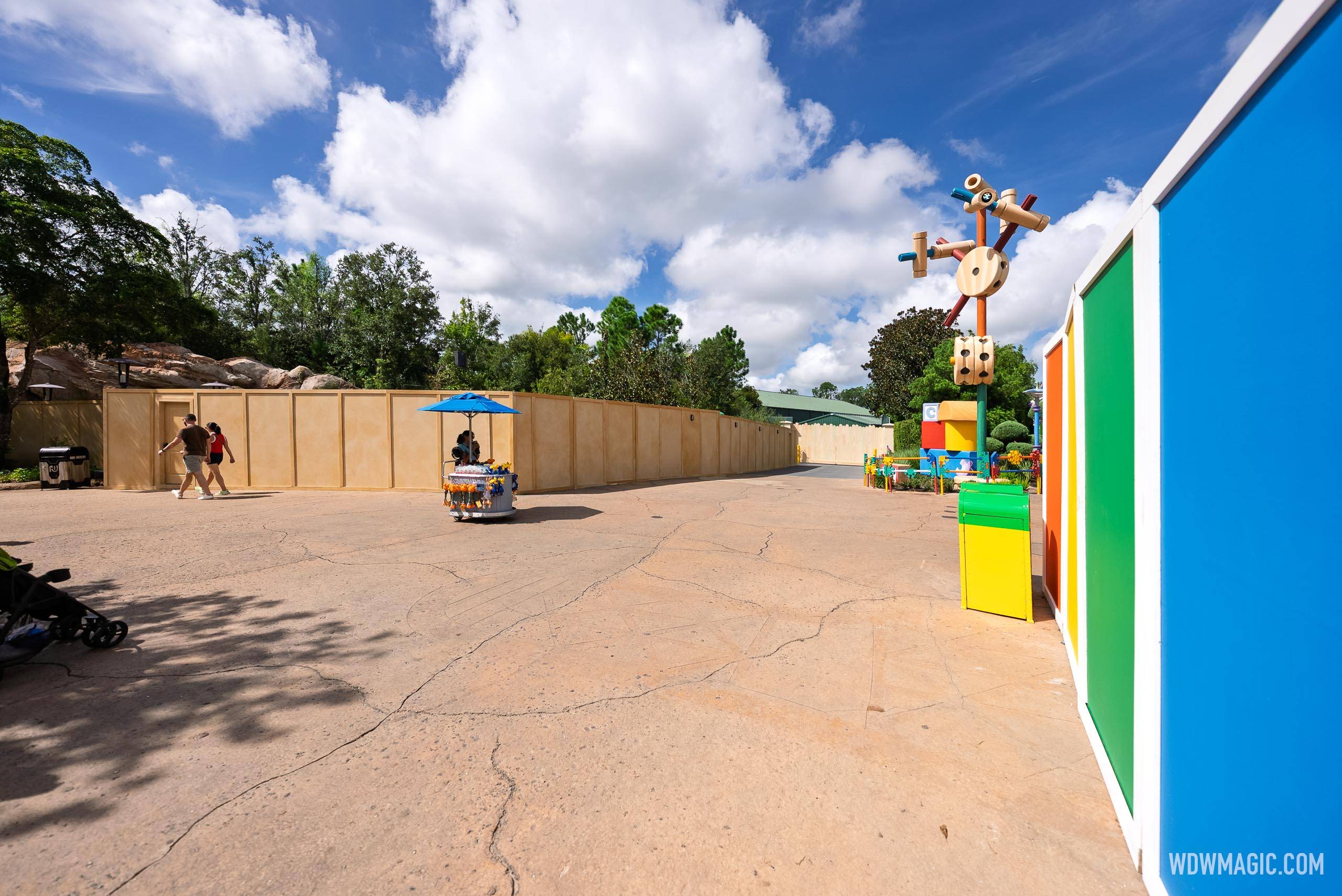Toy Story Land and Galaxy's Edge Construction Walls - September 2025