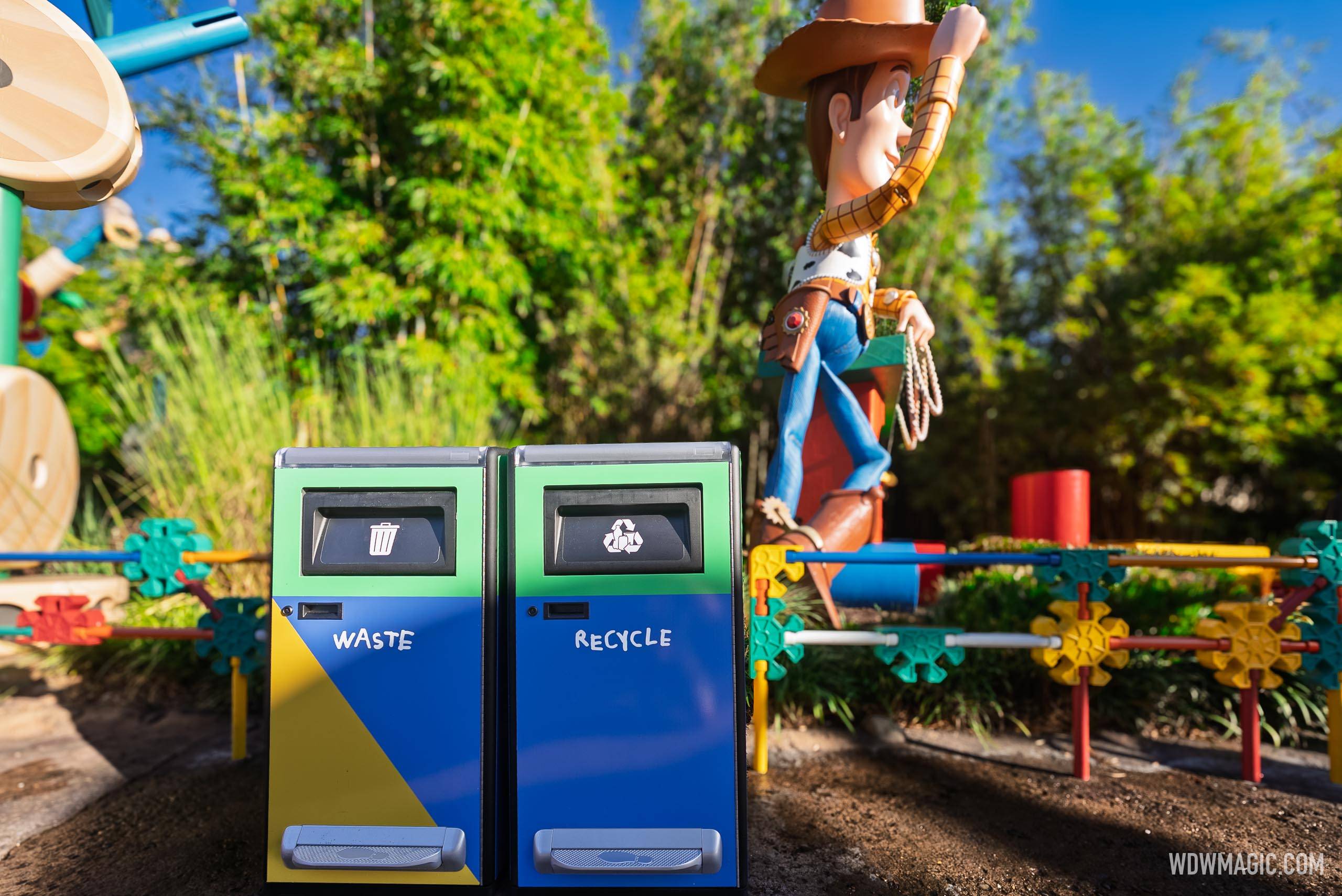 New Trash Cans in Toy Story Land