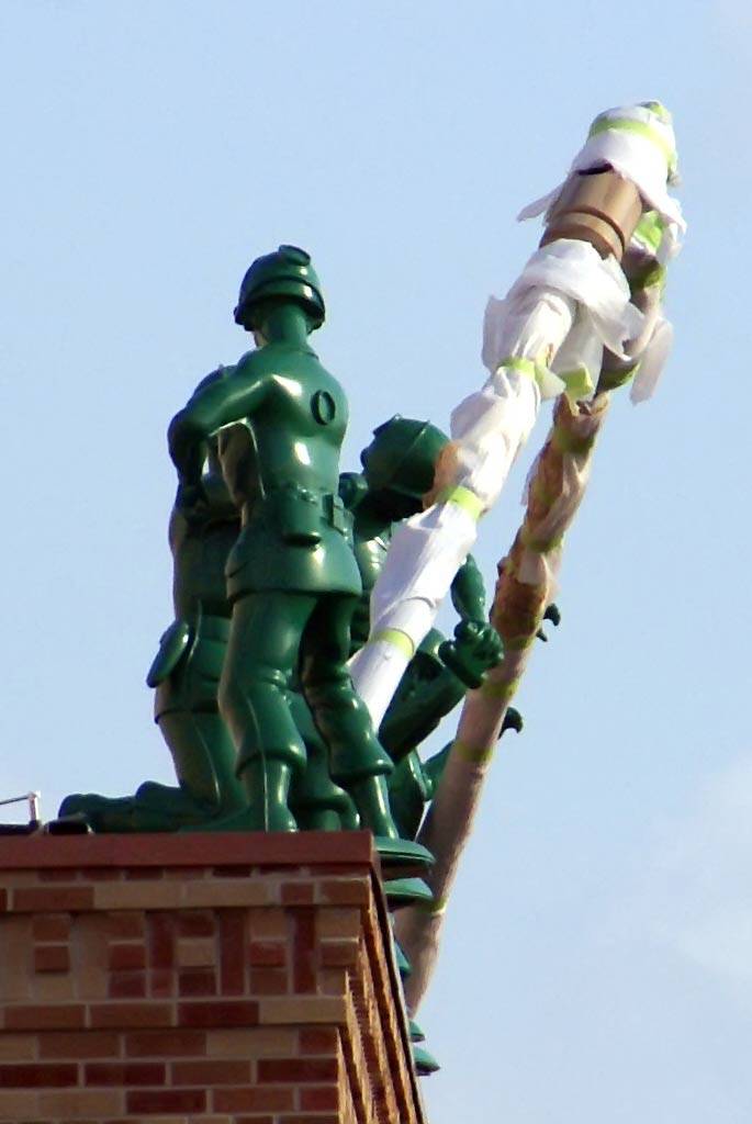Green Army Men move in at Pixar Place