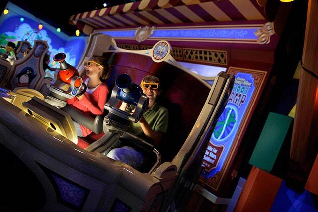 Toy Story Mania ride vehicle photos