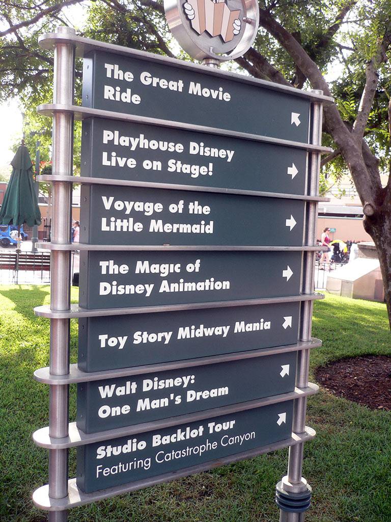 Toy Story Midway Mania added to park directional signs