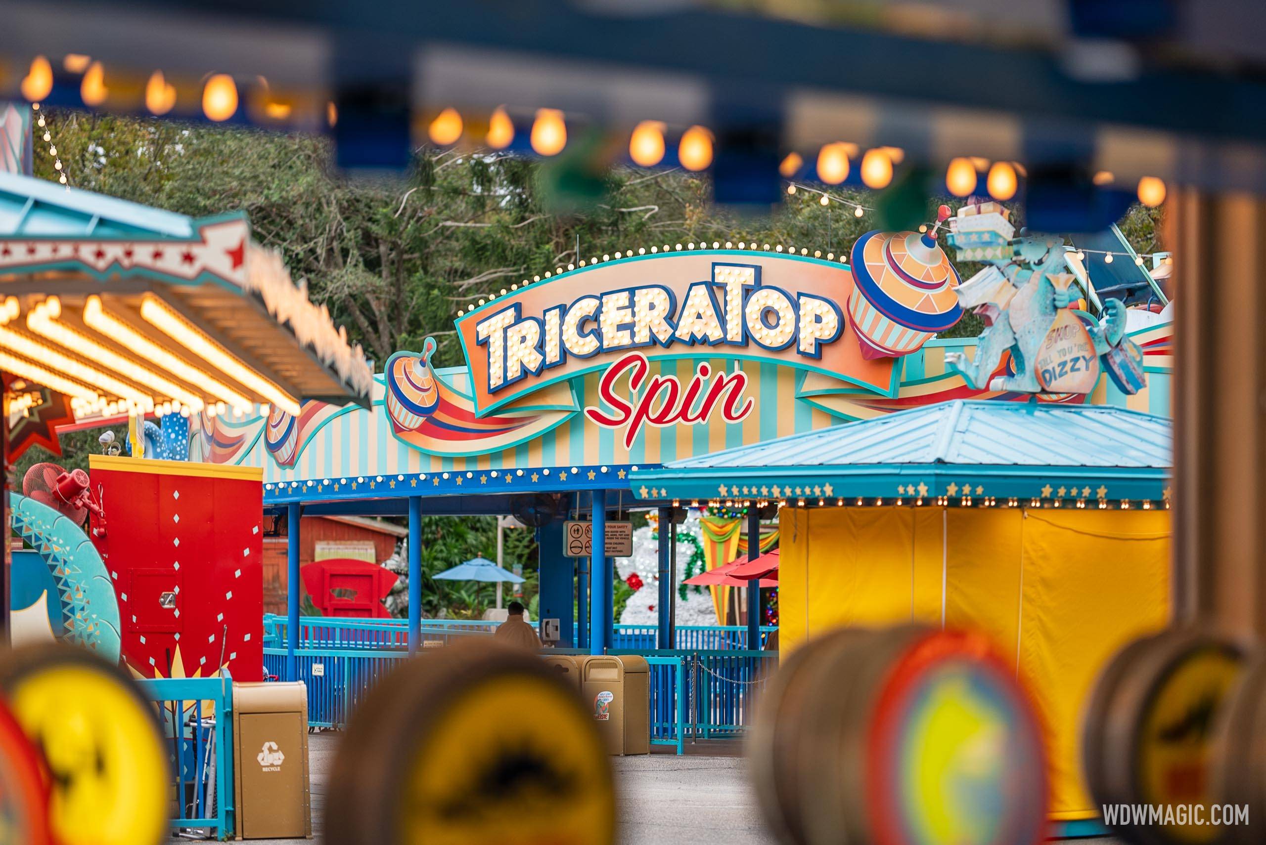 Disney Files Notice of Commencement for Triceratop Spin and Fossil Fun Games Demolition at Animal Kingdom