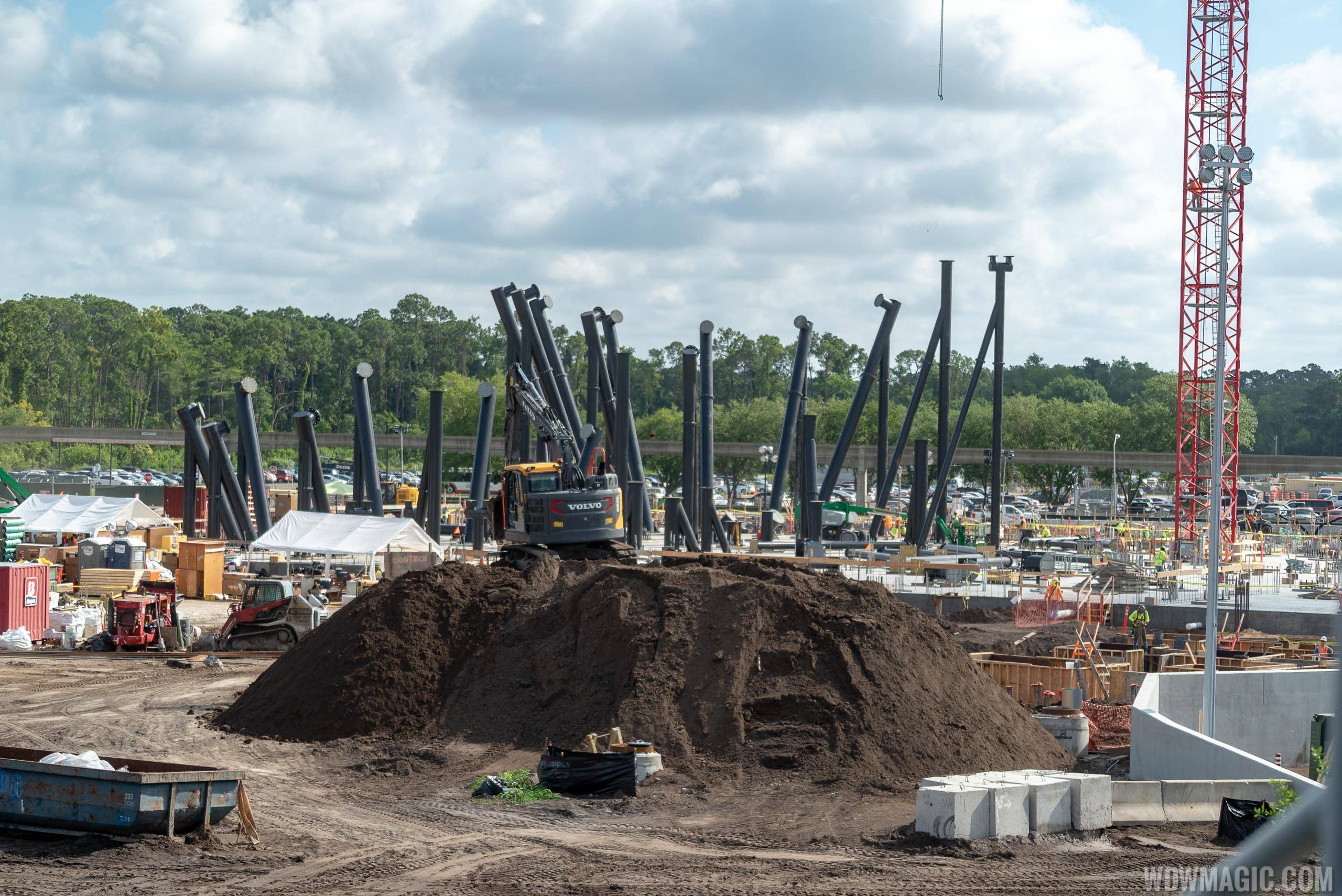 PHOTOS - Track installation begins at the Magic Kingdom's Tron coaster