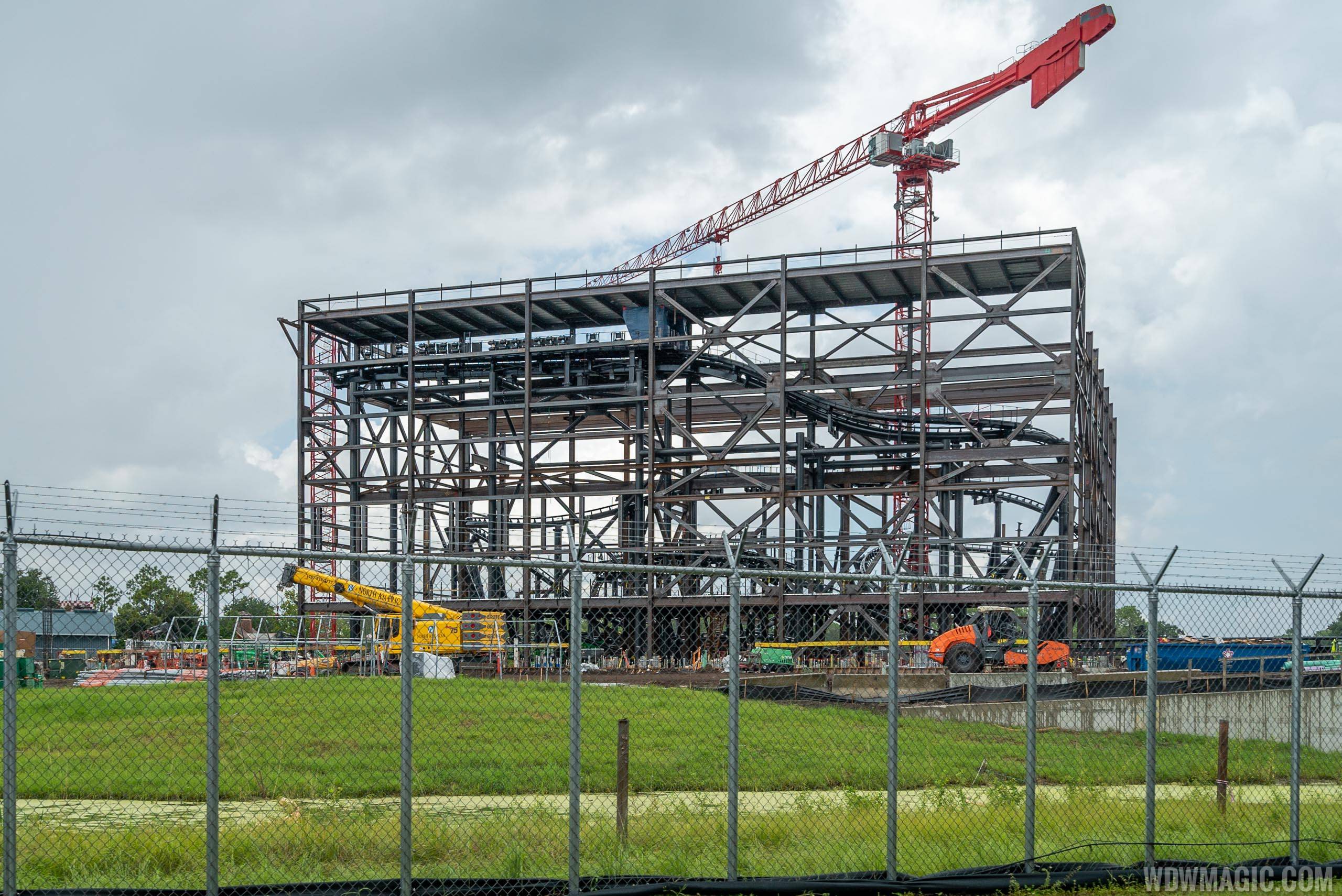 TRON Lightcyle Run construction site - August 2019