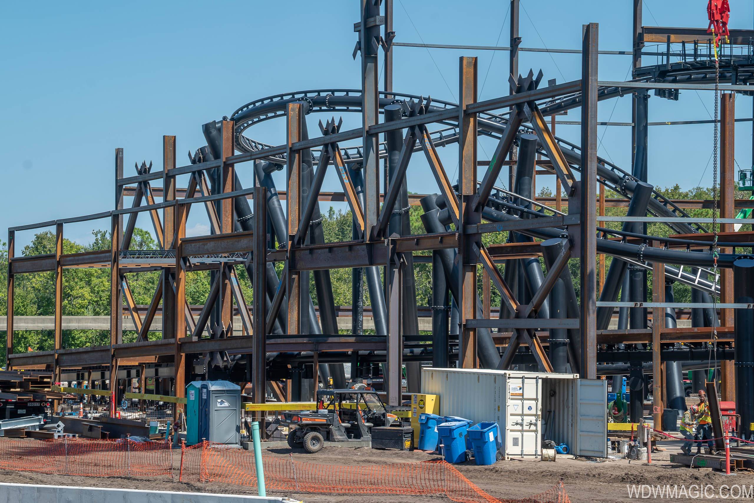 TRON Lightcycle Run construction site - September 2019