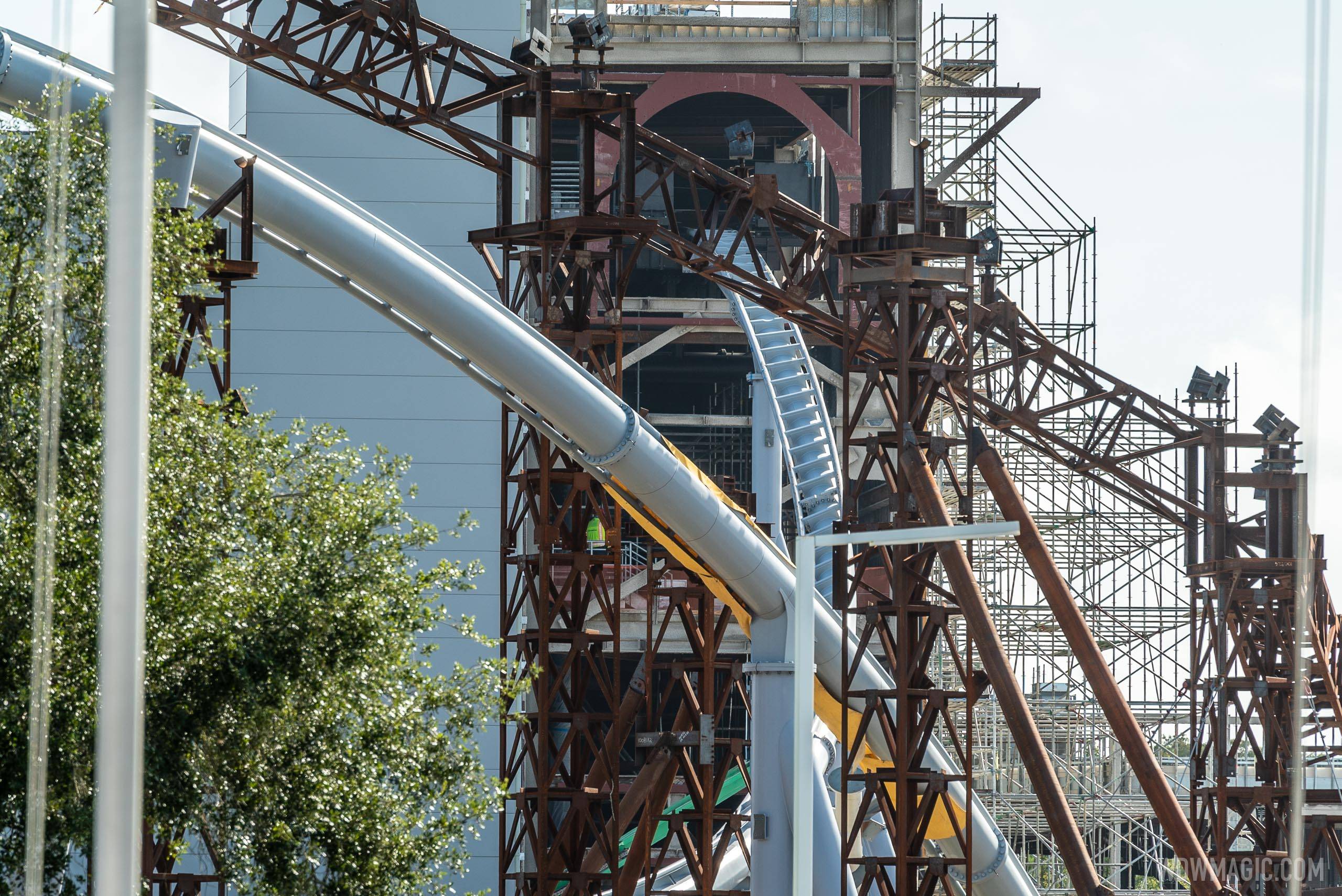 PHOTOS TRON Lightcycle Run coaster construction at the Magic Kingdom