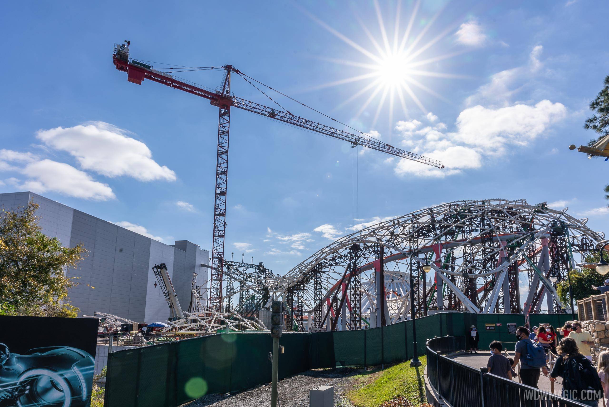 TRON's opening has been heavily delayed by COVID-19 shutdowns and an upcoming construction pause