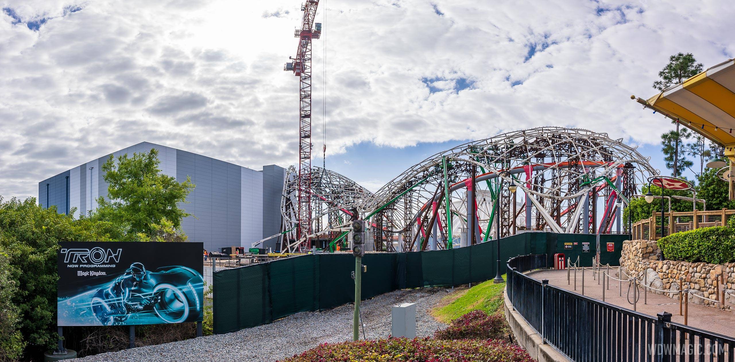 PHOTOS - Latest look at TRON Lightcycle Run coaster at the Magic Kingdom
