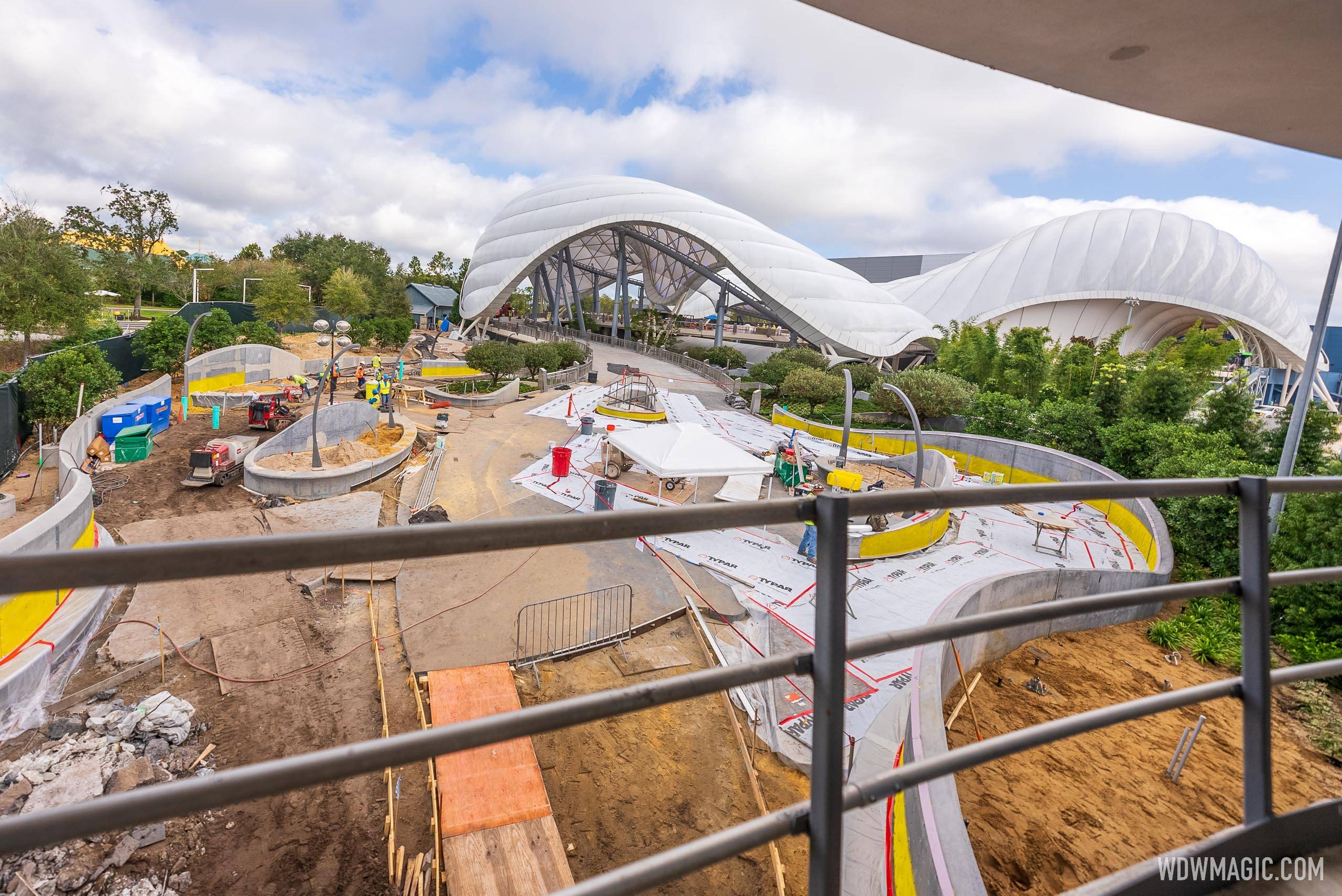 TRON Lightcycle Run construction update from Walt Disney World s