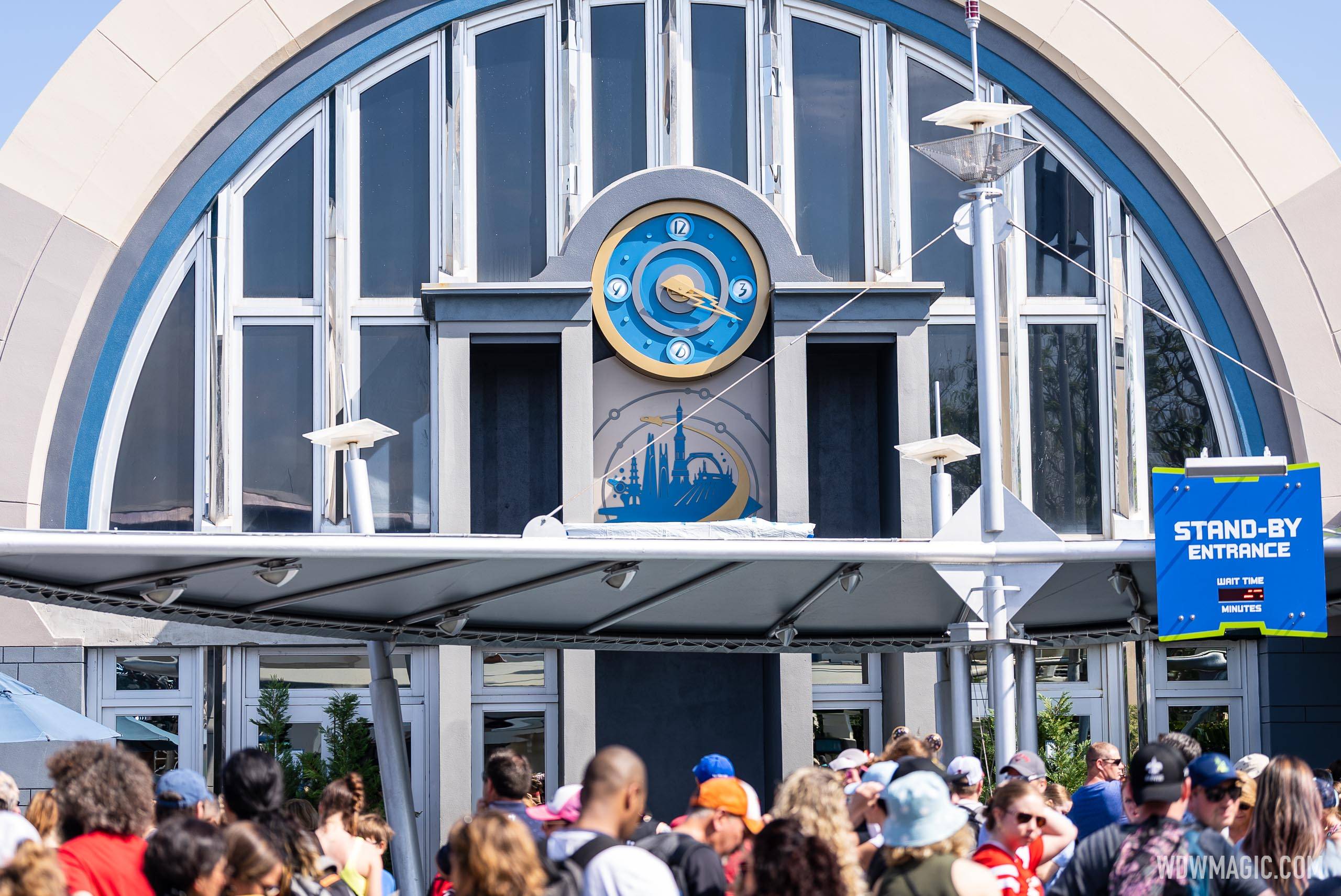 Magic Kingdom's former Tomorrowland Light and Power Co. has a new clock and mural as part of the TRON Lightcycle Run integration