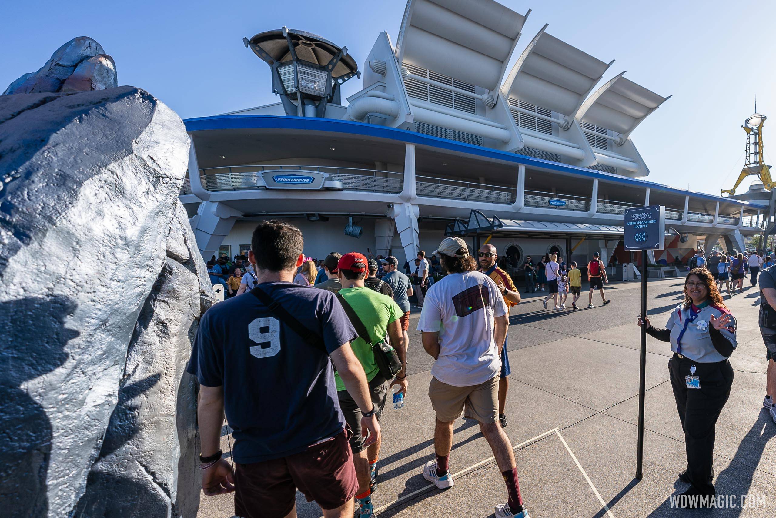 TRON Lightcycle Run merchandise opens in former Stitch's Great Escape and Star Traders as Launch Depot is delayed