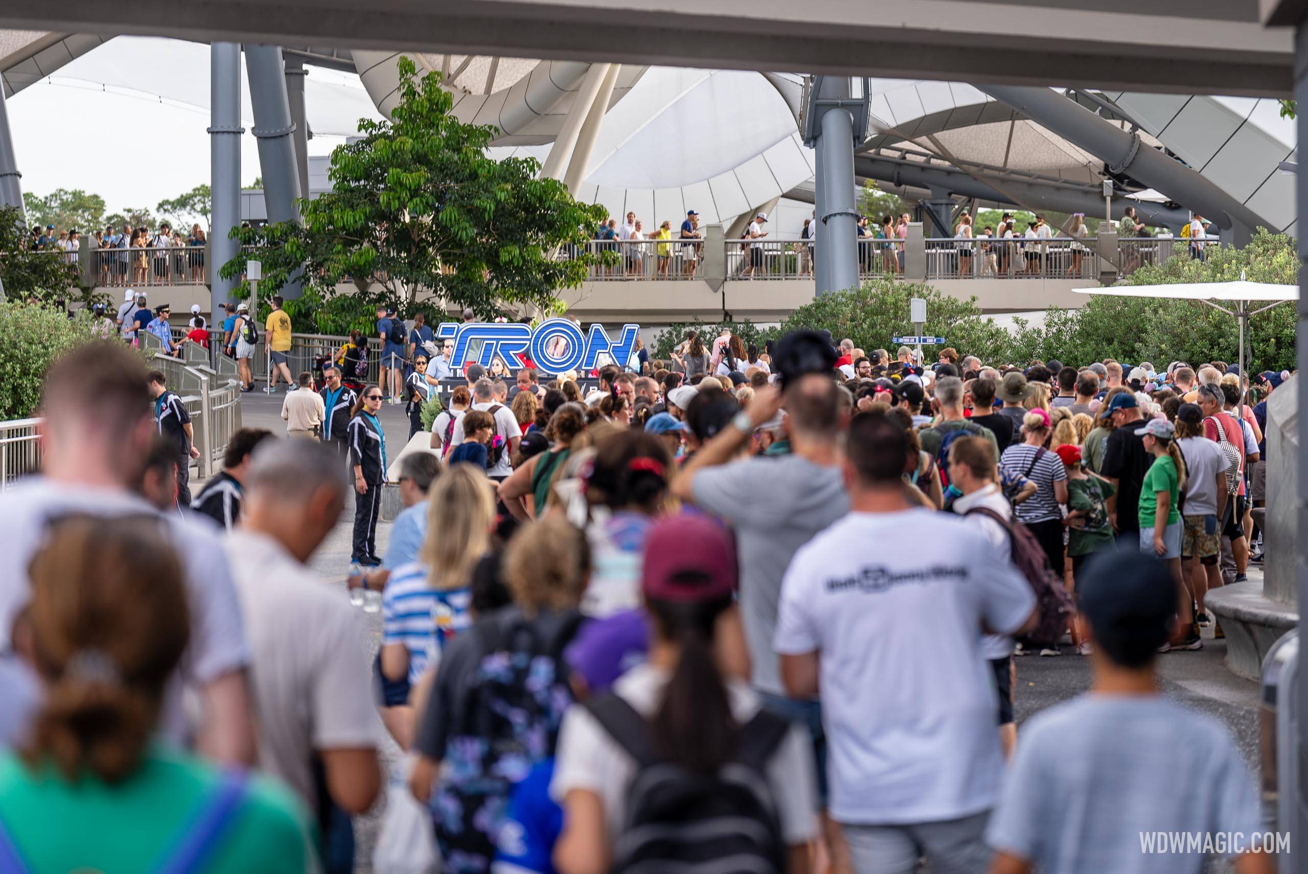 TRON Lightcycle Run at Disney World Now Offering Standby Line Access - Long Waits as Virtual Queue Ends