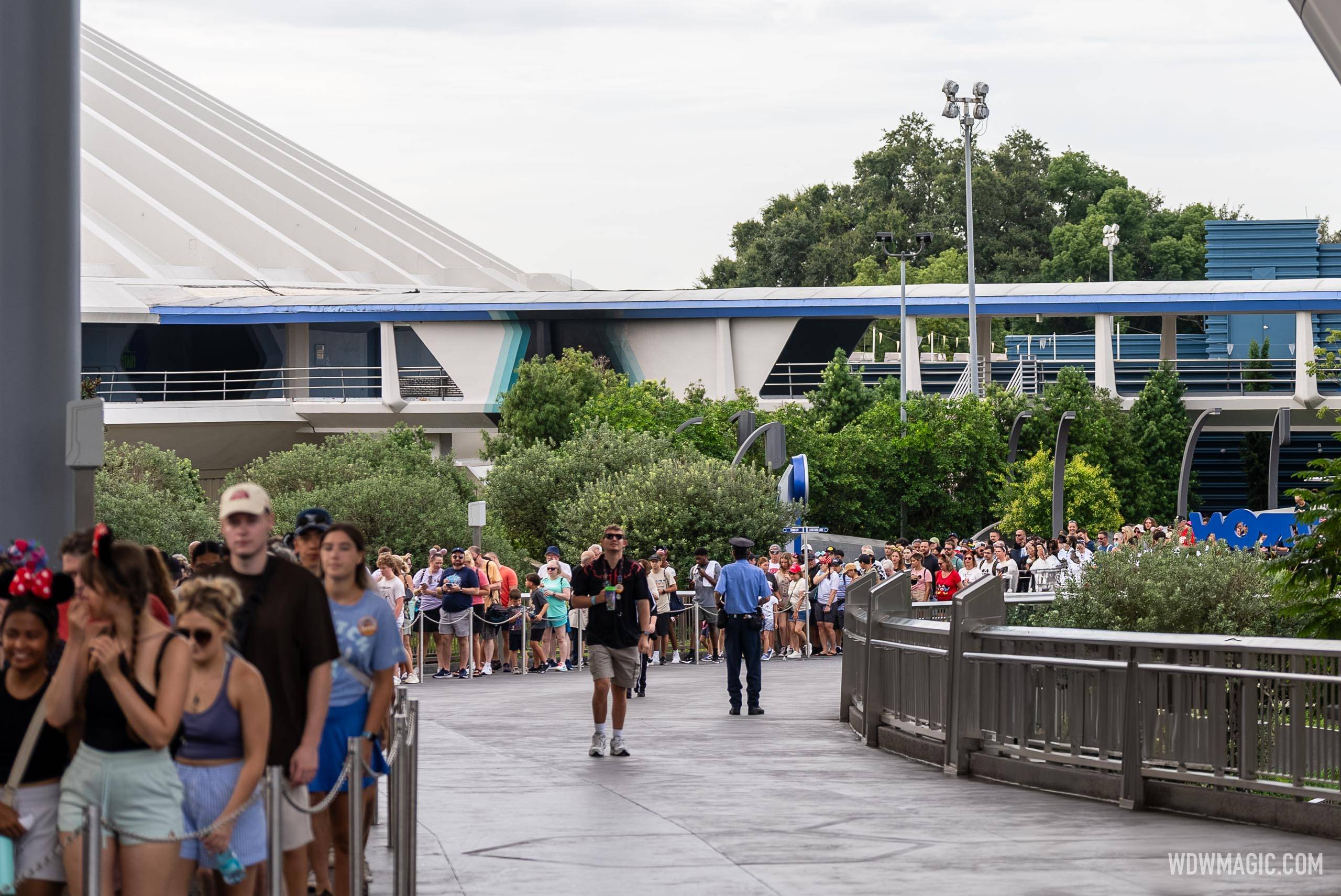 TRON Lightcycle Run Standby Line