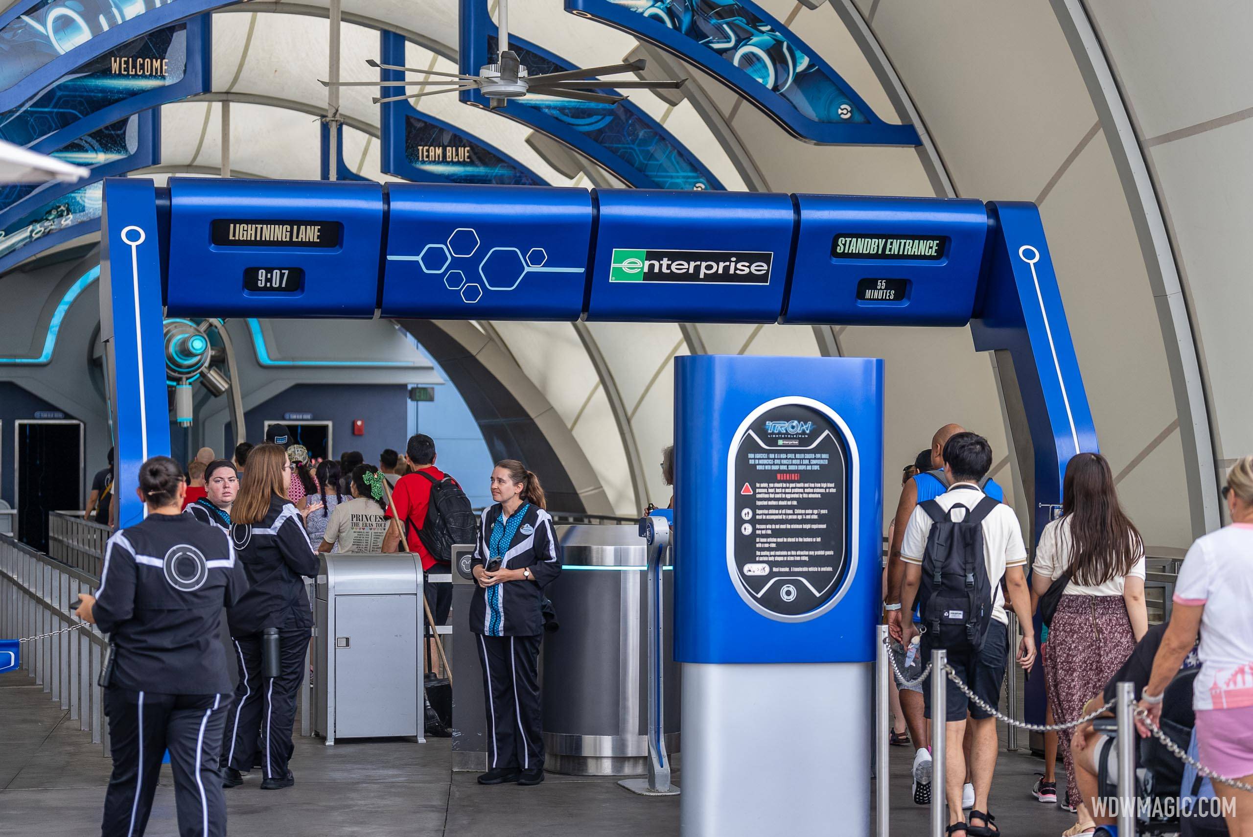 TRON Lightcycle Run Standby Line