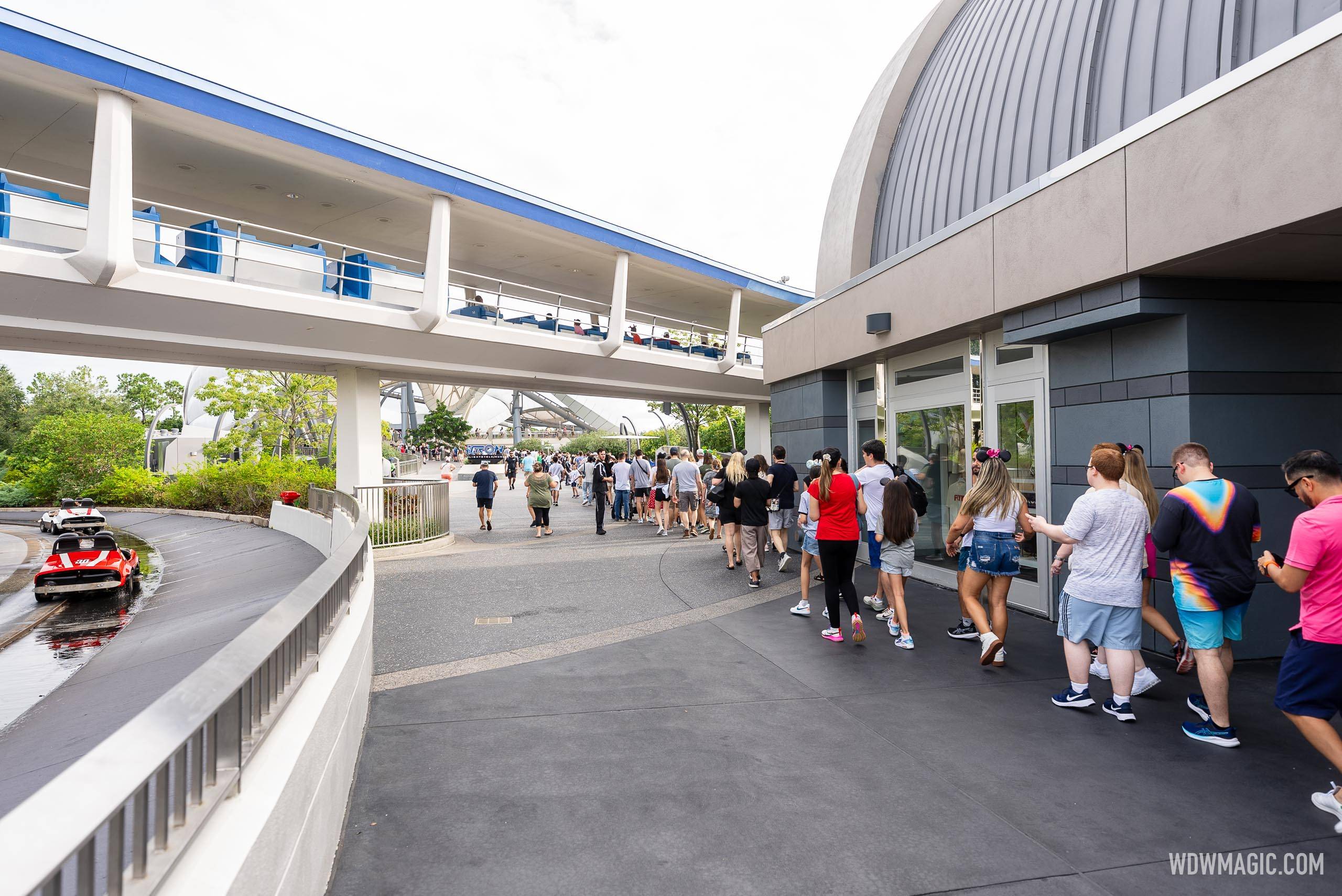 TRON Lightcycle Run Standby Line