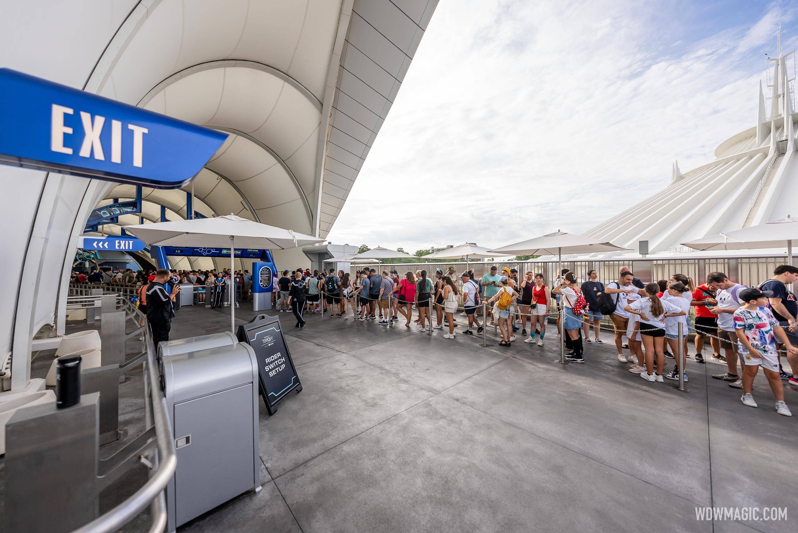 TRON Lightcycle Run Standby Line