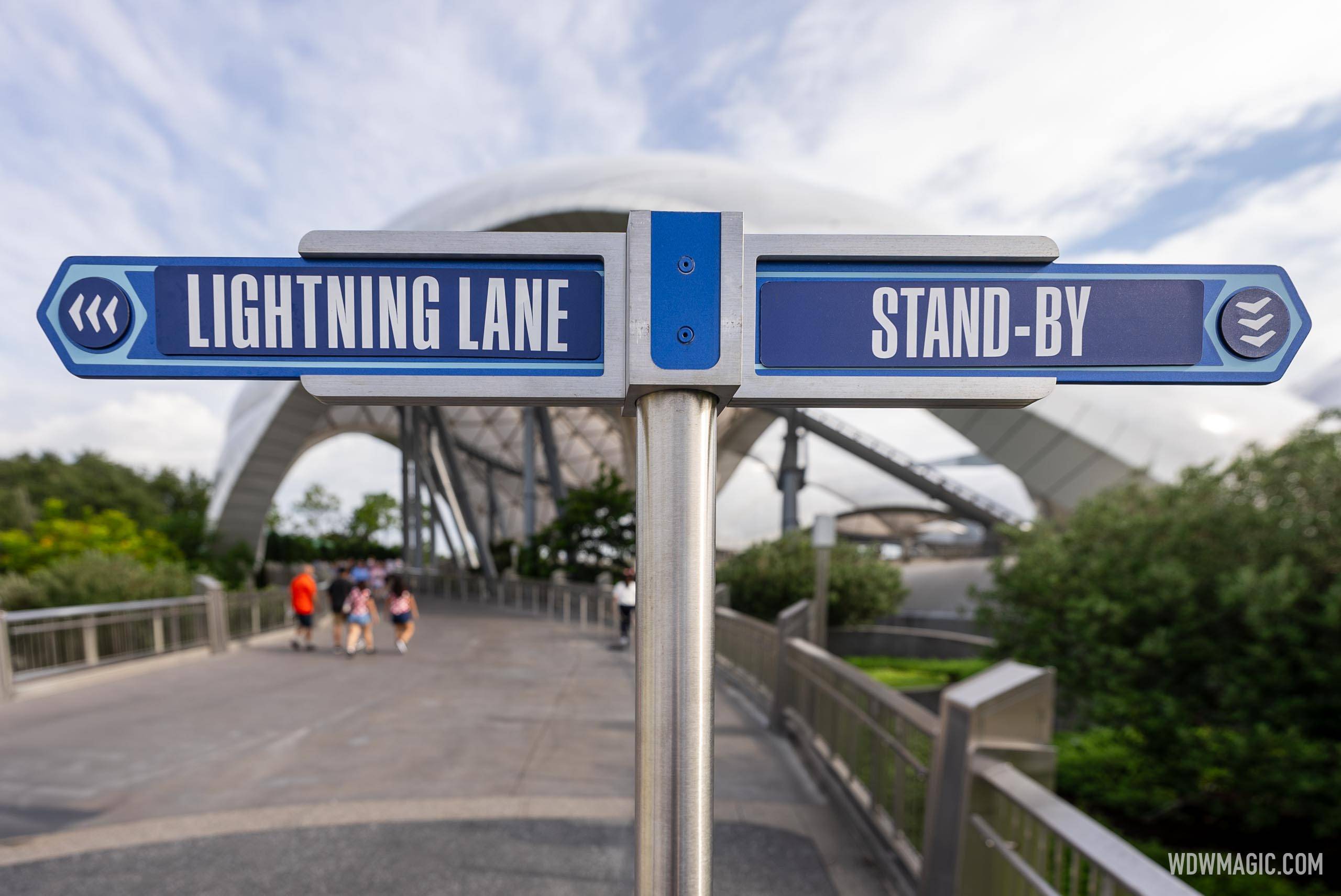 TRON Lightcycle Run Standby Line