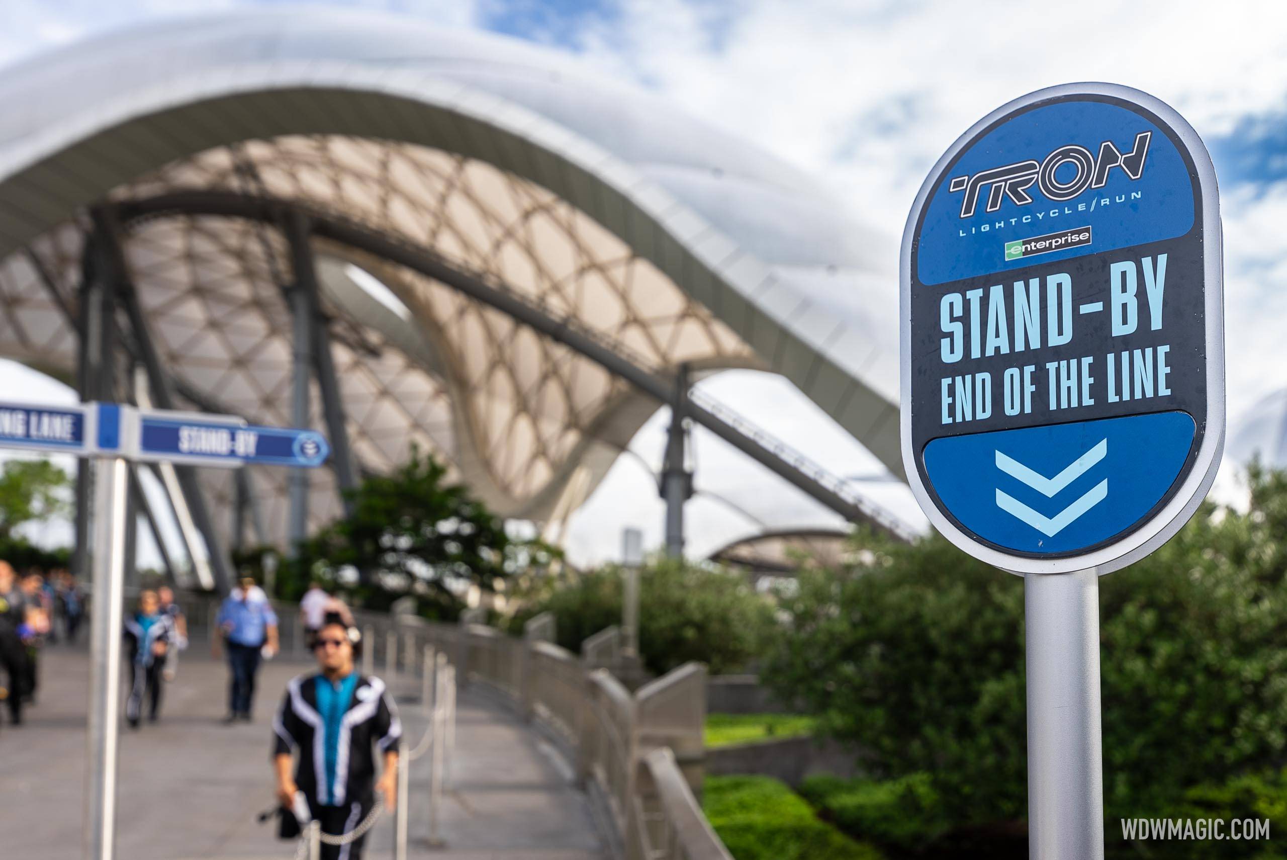 TRON Lightcycle Run Standby Line