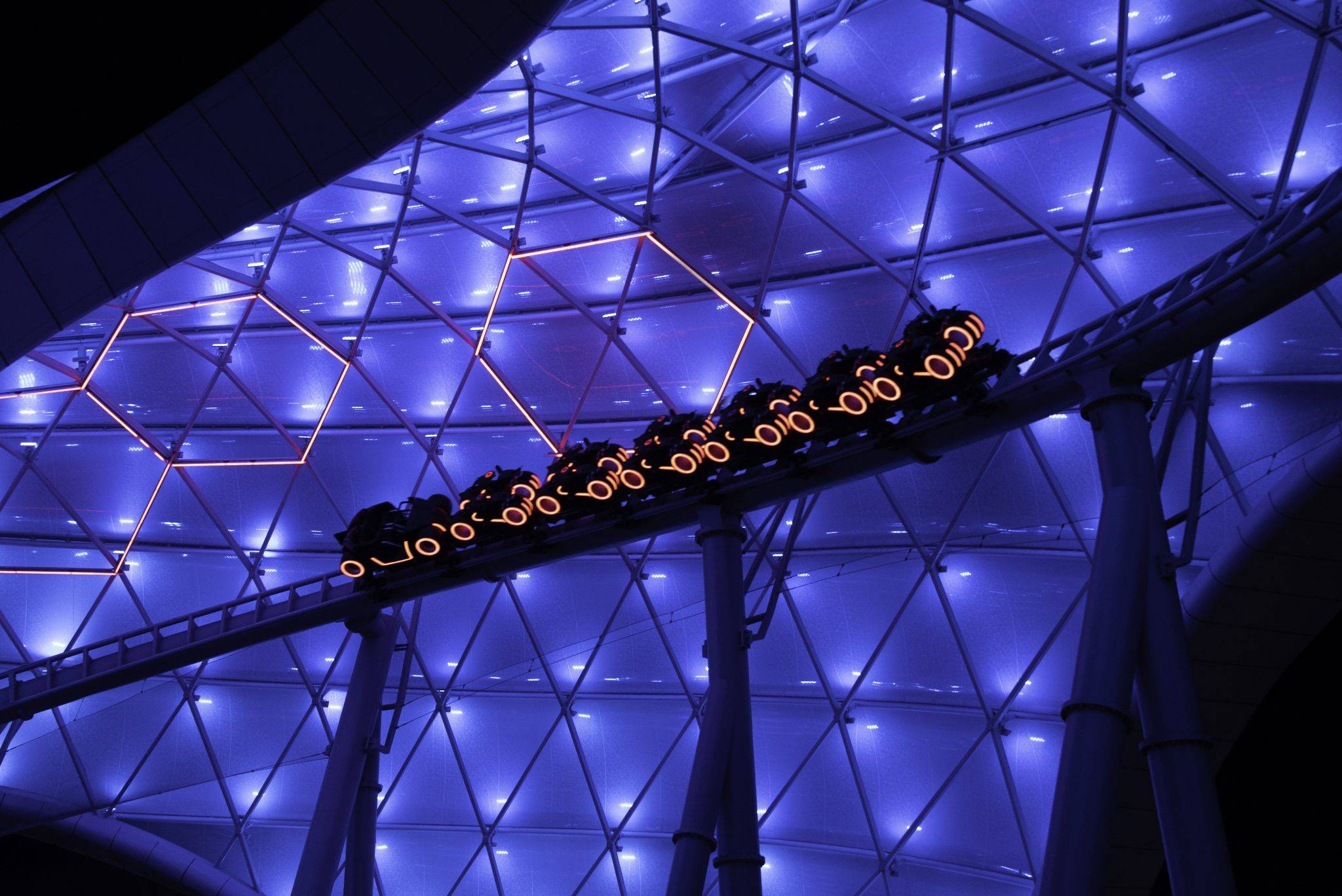 Tron: Ares Overlay at TRON Lightcycle Run 