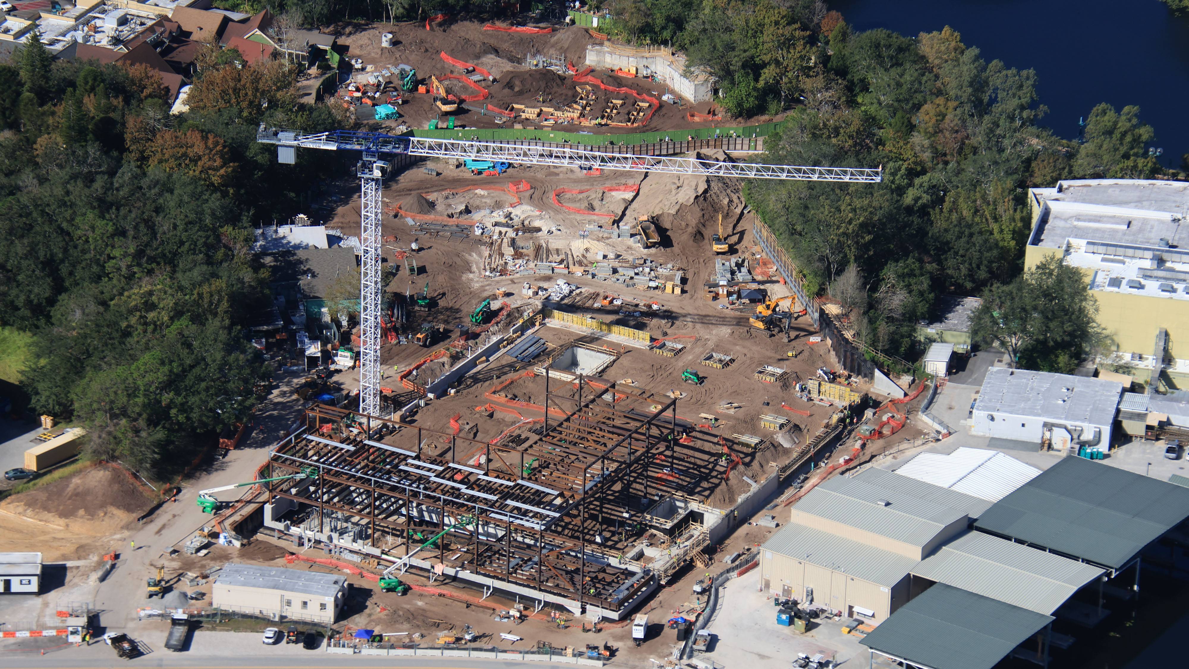 Encanto Ride Steel Framework Expands Quickly in Tropical Americas at Disney's Animal Kingdom