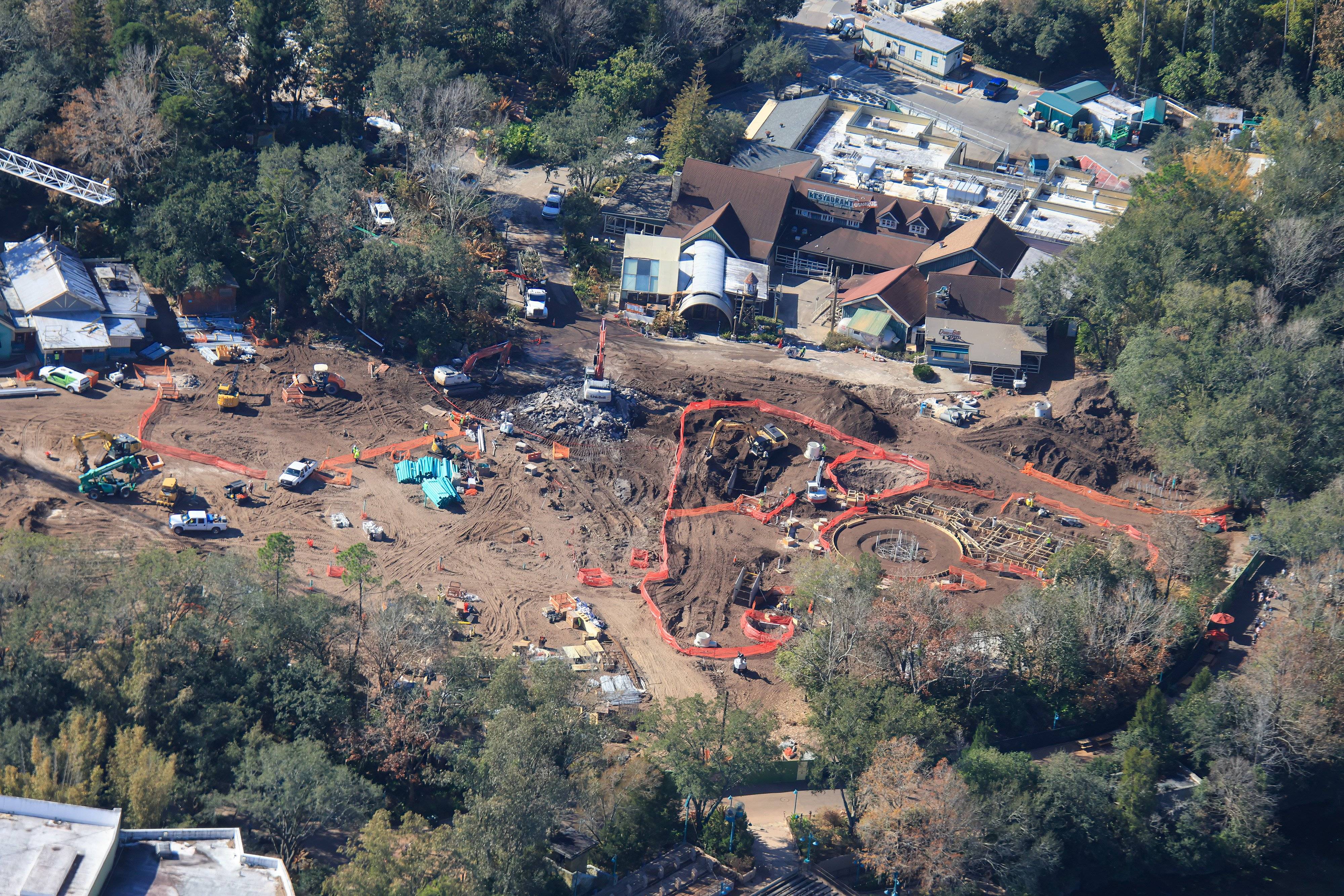 Tropical Americas Carousel Construction  - Aerial Views, February 15, 2025
