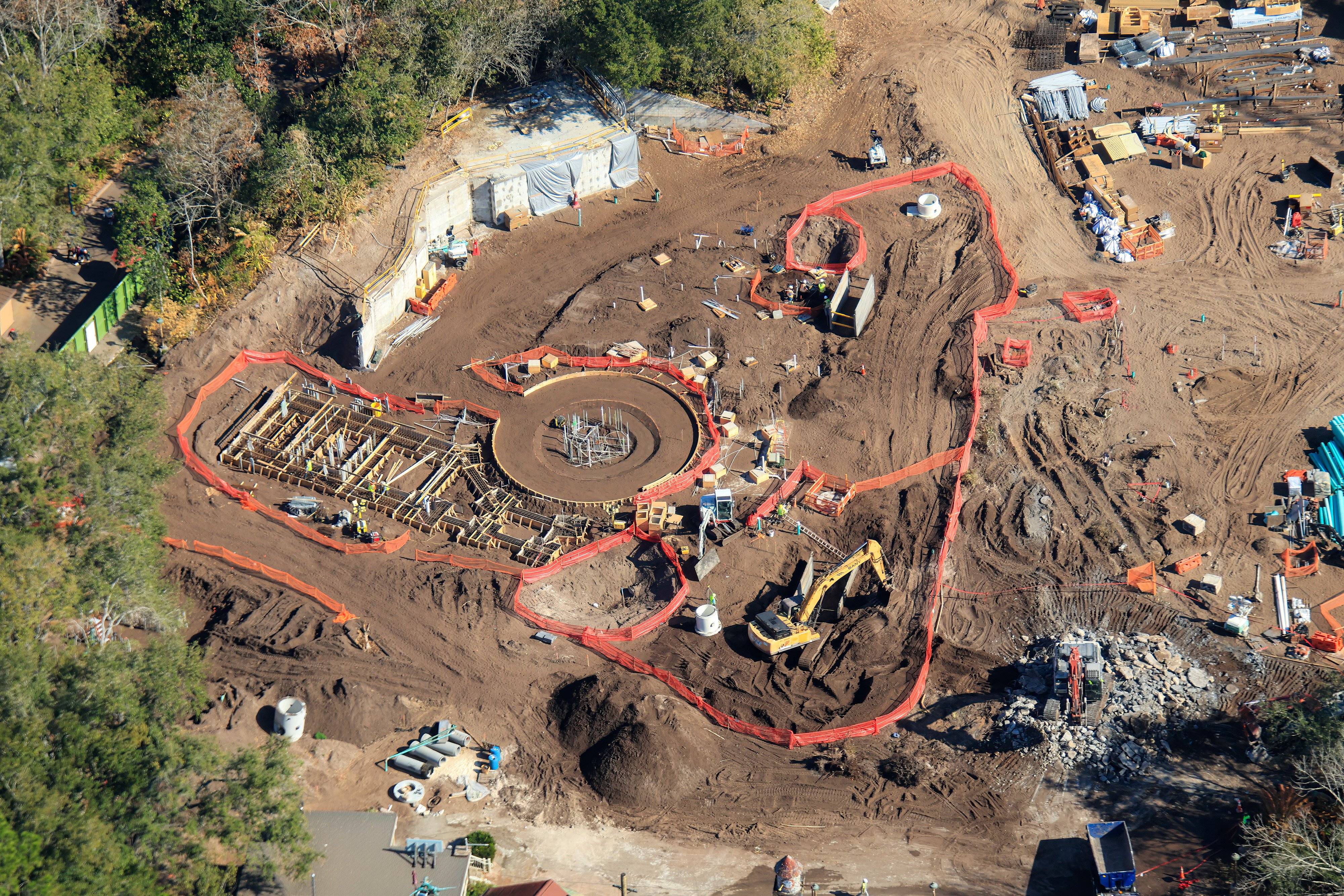 Tropical Americas Carousel Construction  - Aerial Views, February 15, 2025