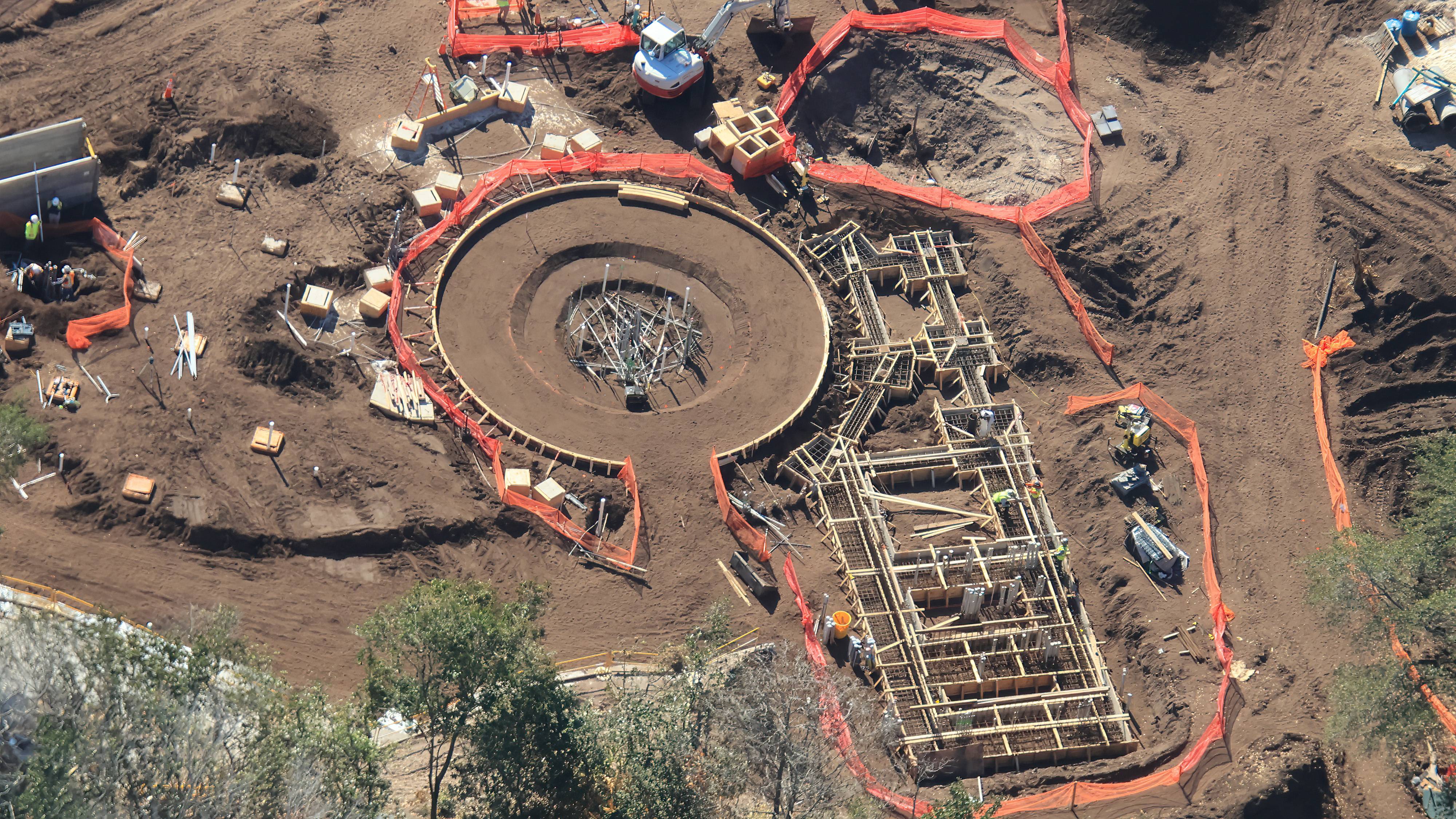 Tropical Americas Carousel Construction  - Aerial Views, February 15, 2025