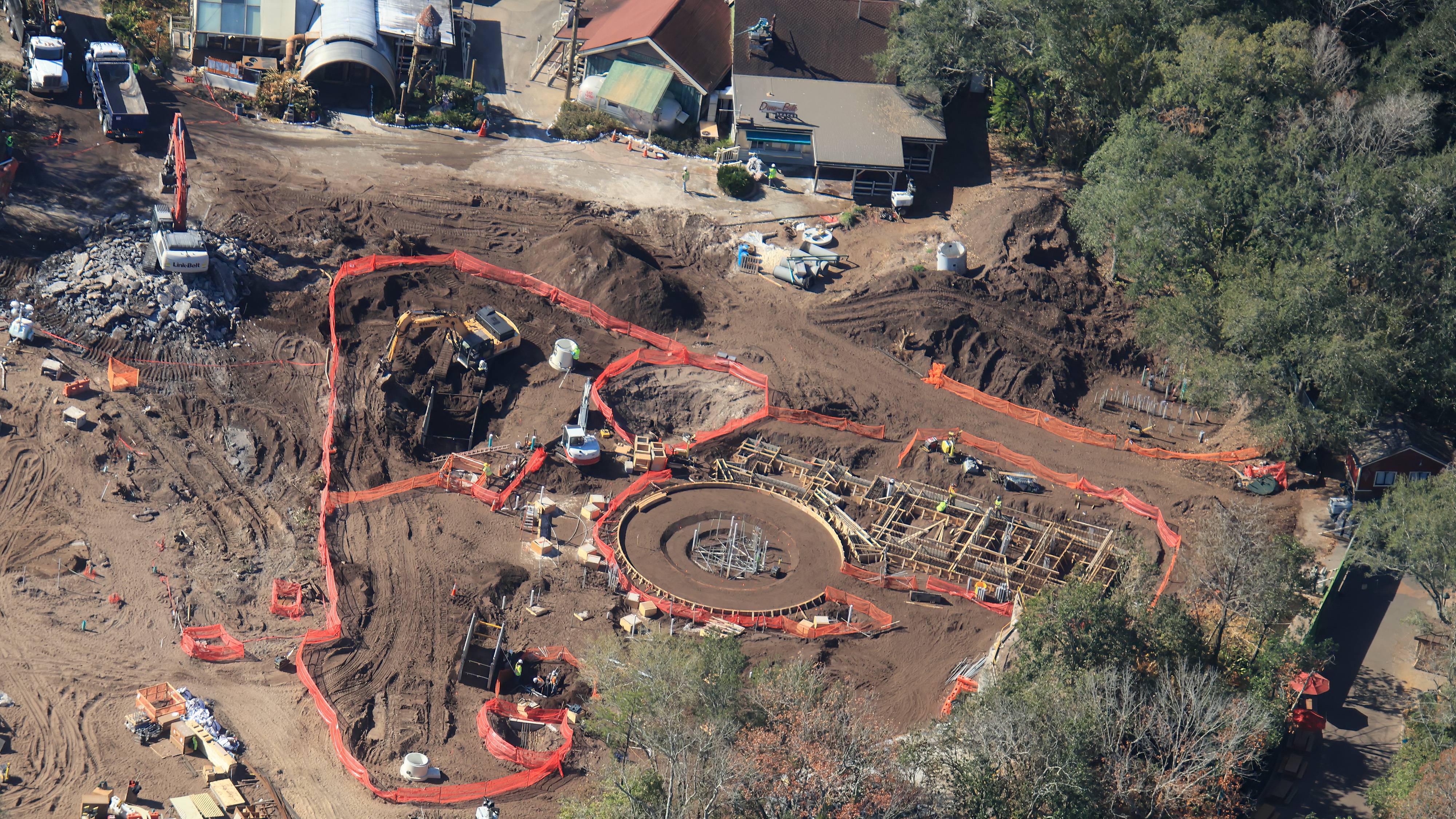 Tropical Americas Carousel Construction  - Aerial Views, February 15, 2025