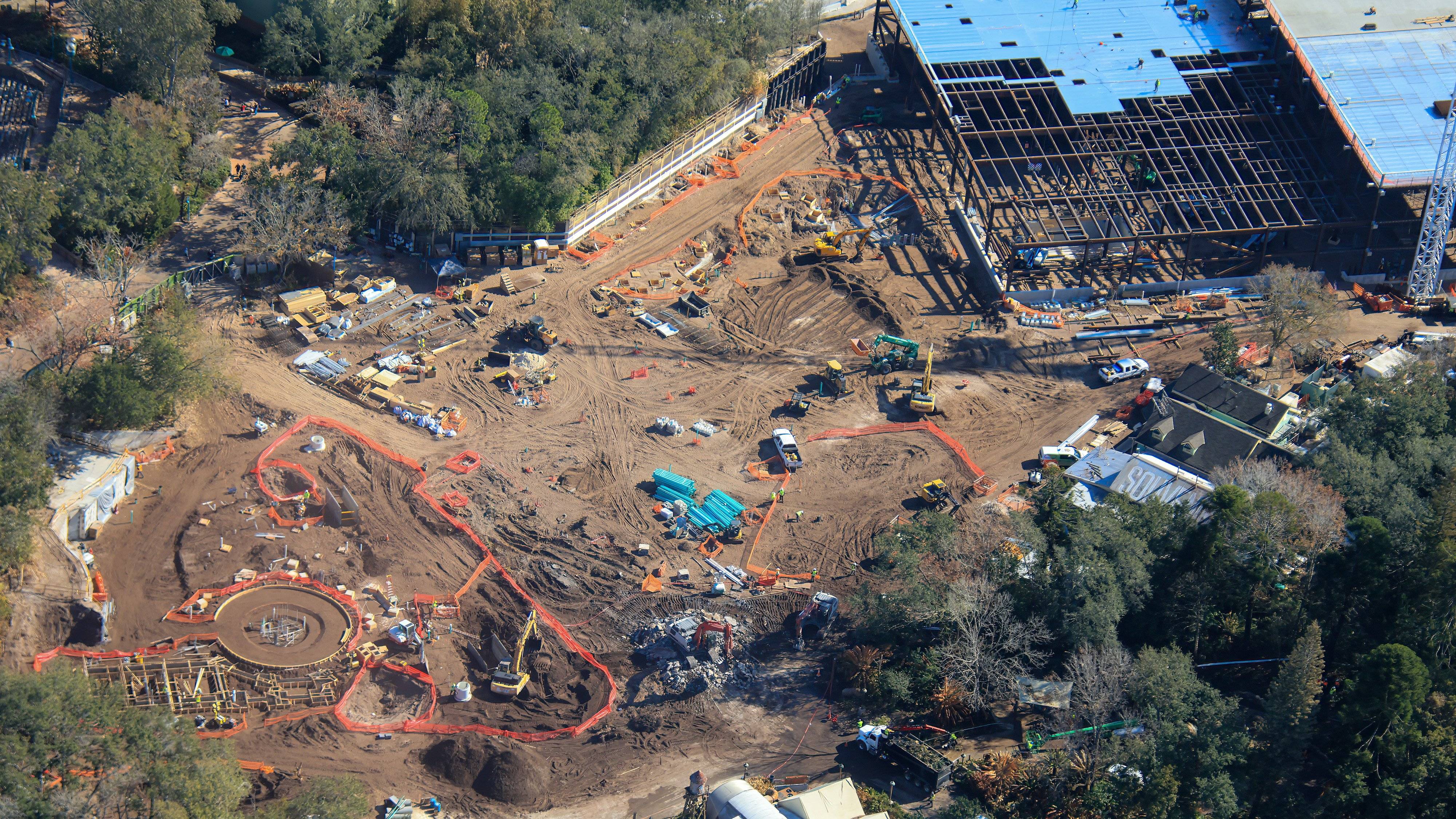 Tropical Americas Carousel Construction  - Aerial Views, February 15, 2025