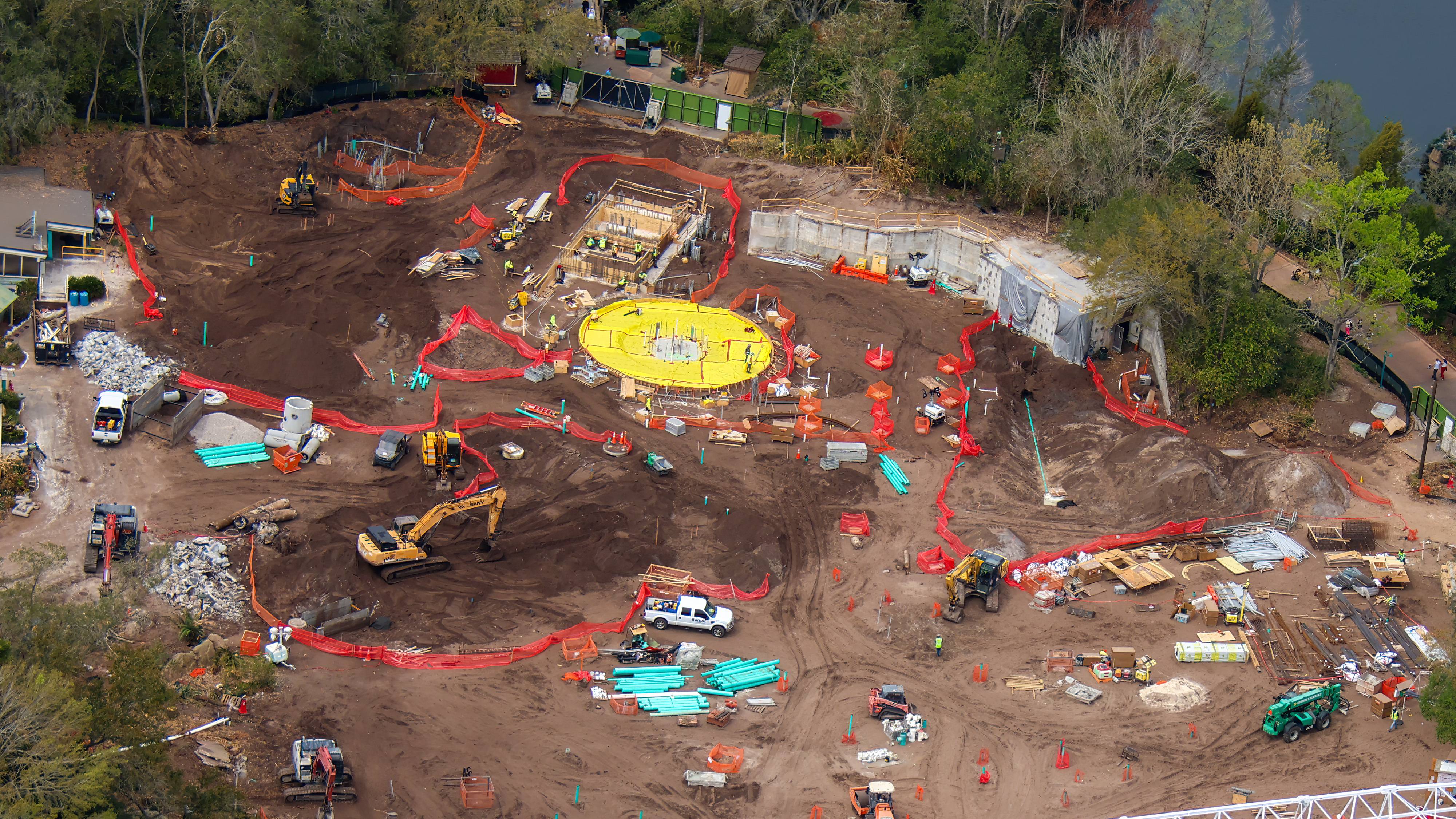 Tropical Americas Construction Update - Carousel and Entry Village, February 28, 2025