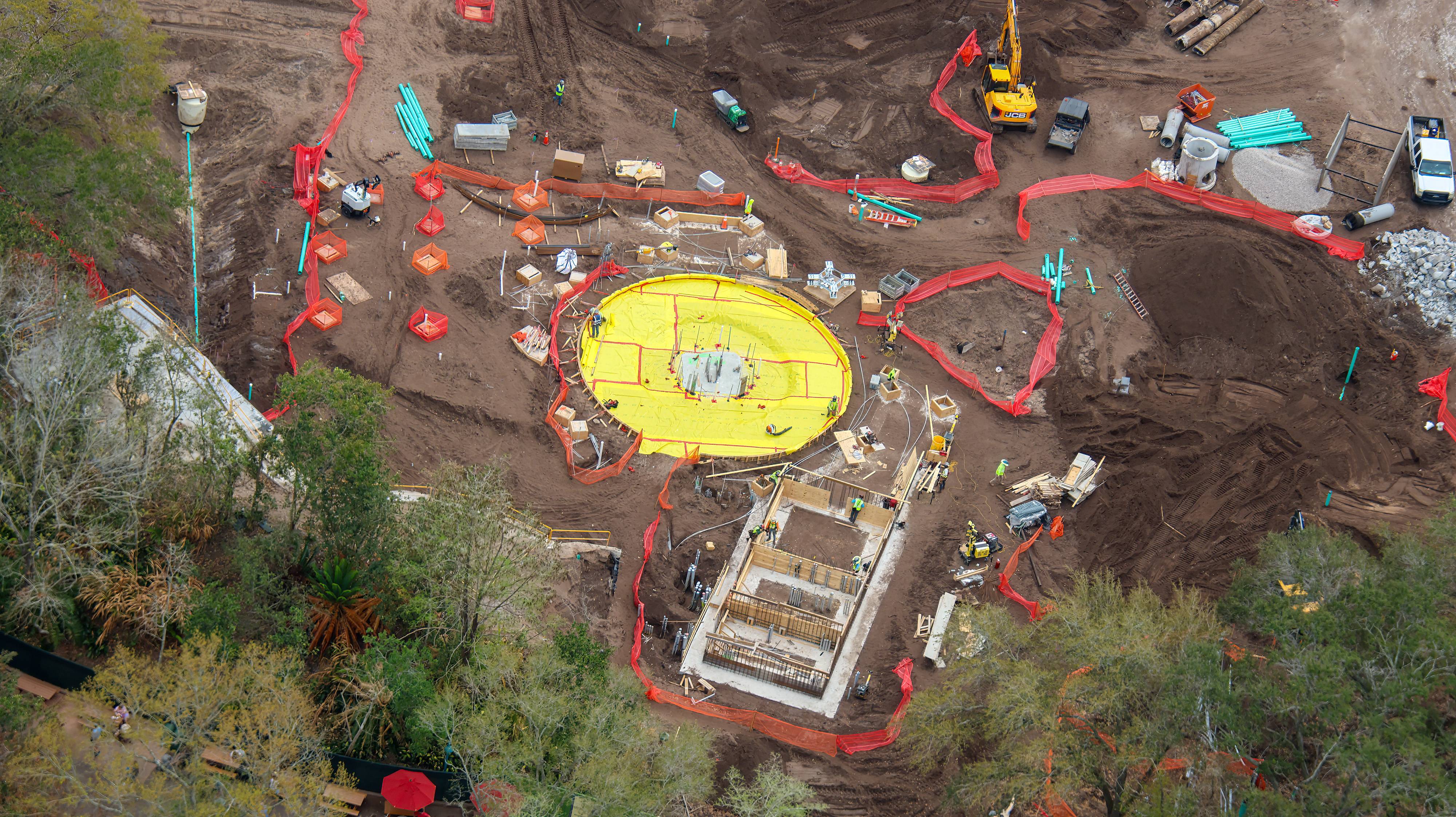 Tropical Americas Construction Update - Carousel and Entry Village, February 28, 2025
