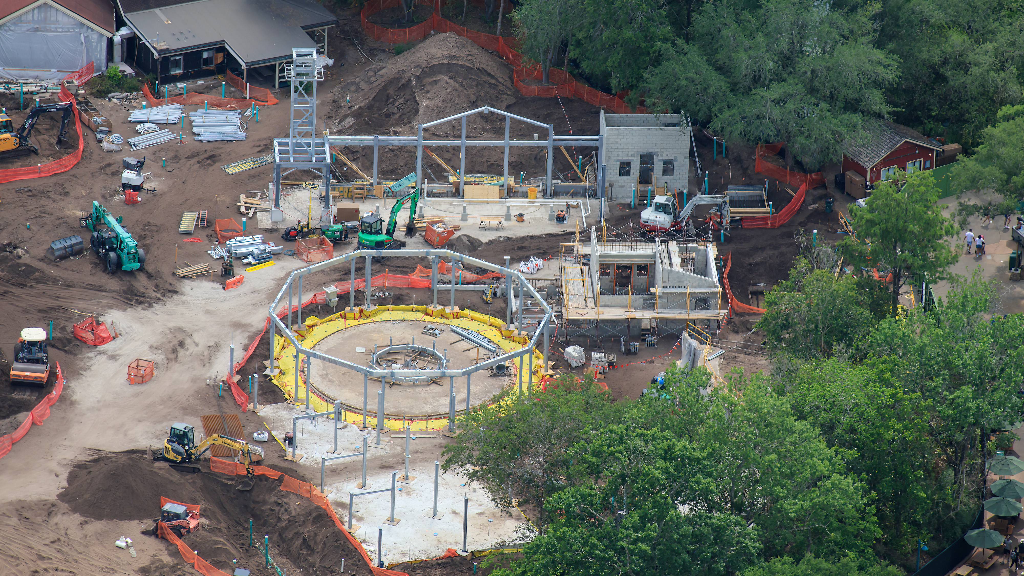 Village Entrance and Carousel Construction