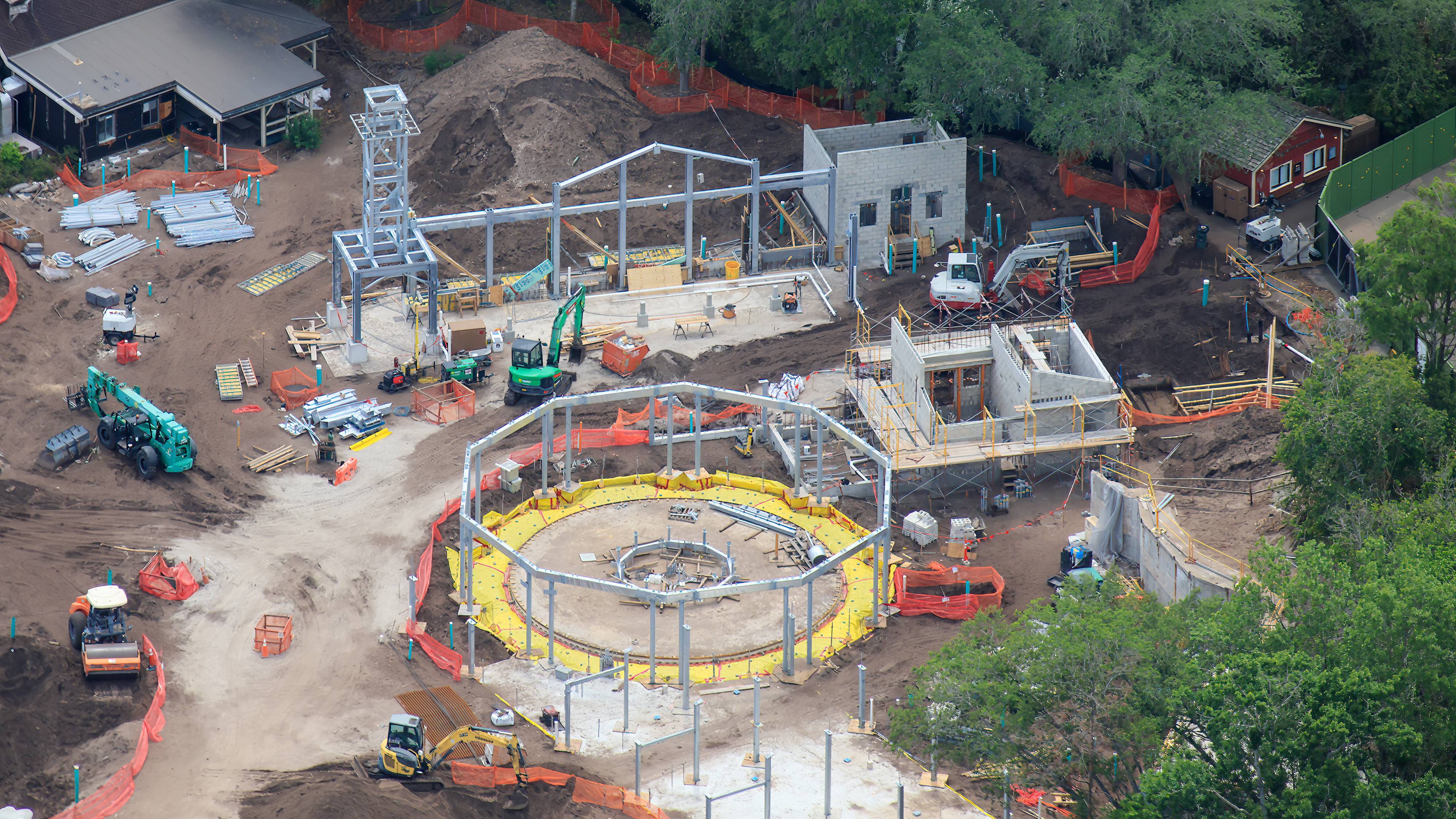 Village Entrance and Carousel Construction