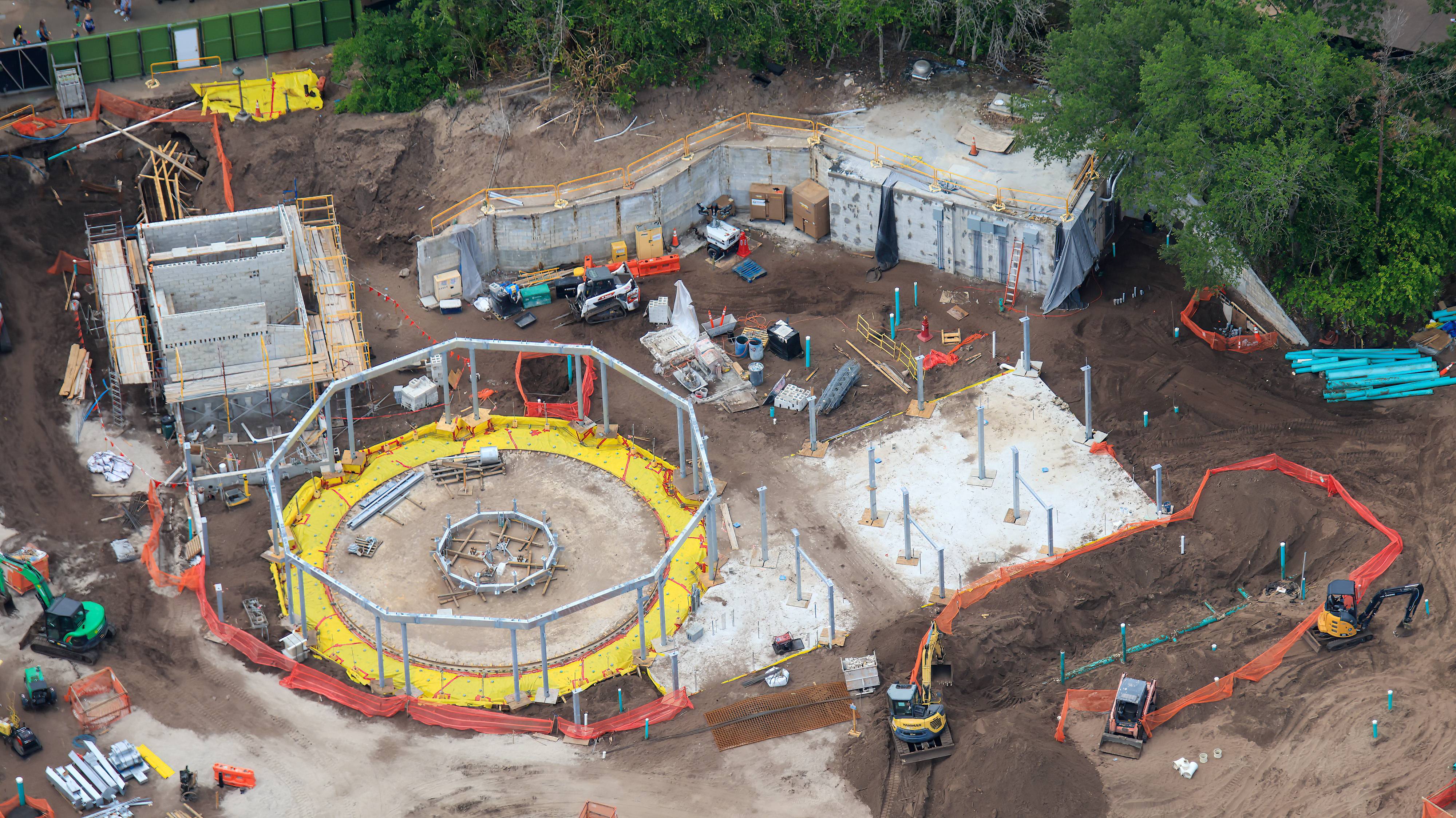 Village Entrance and Carousel Construction