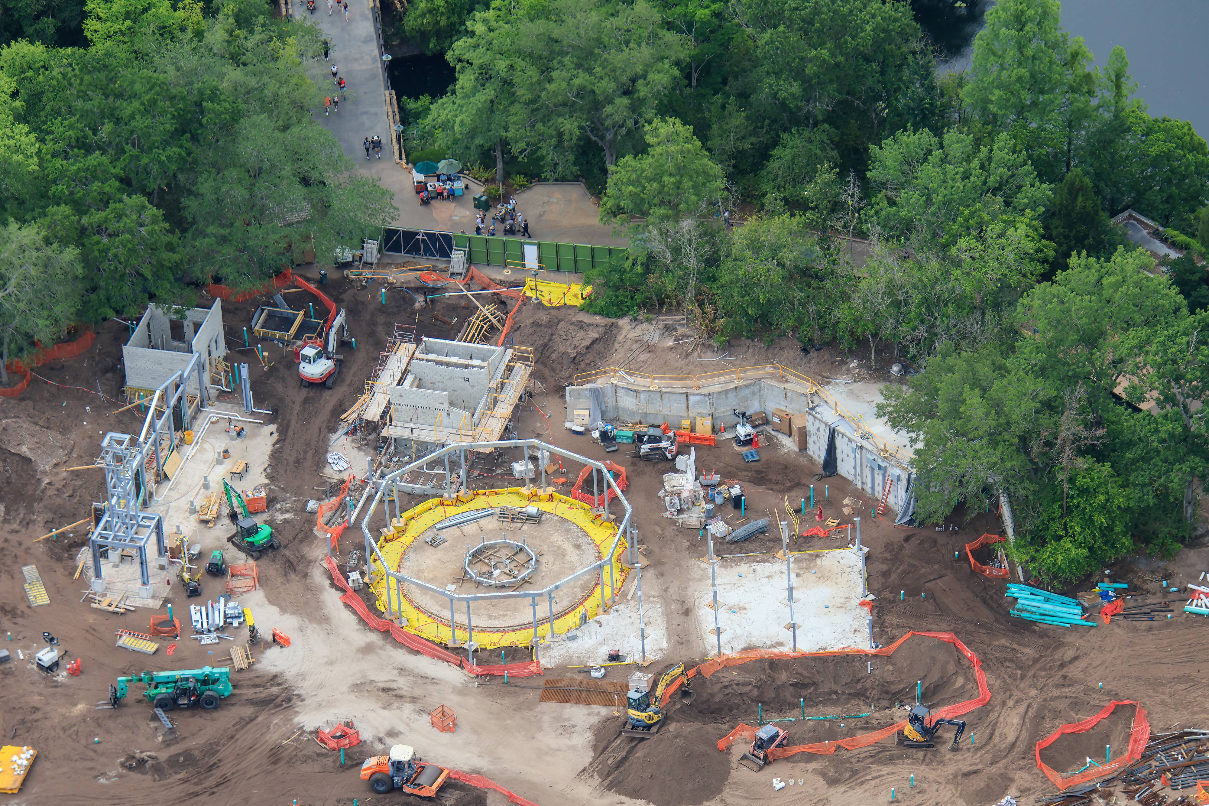 Village Entrance and Carousel Construction