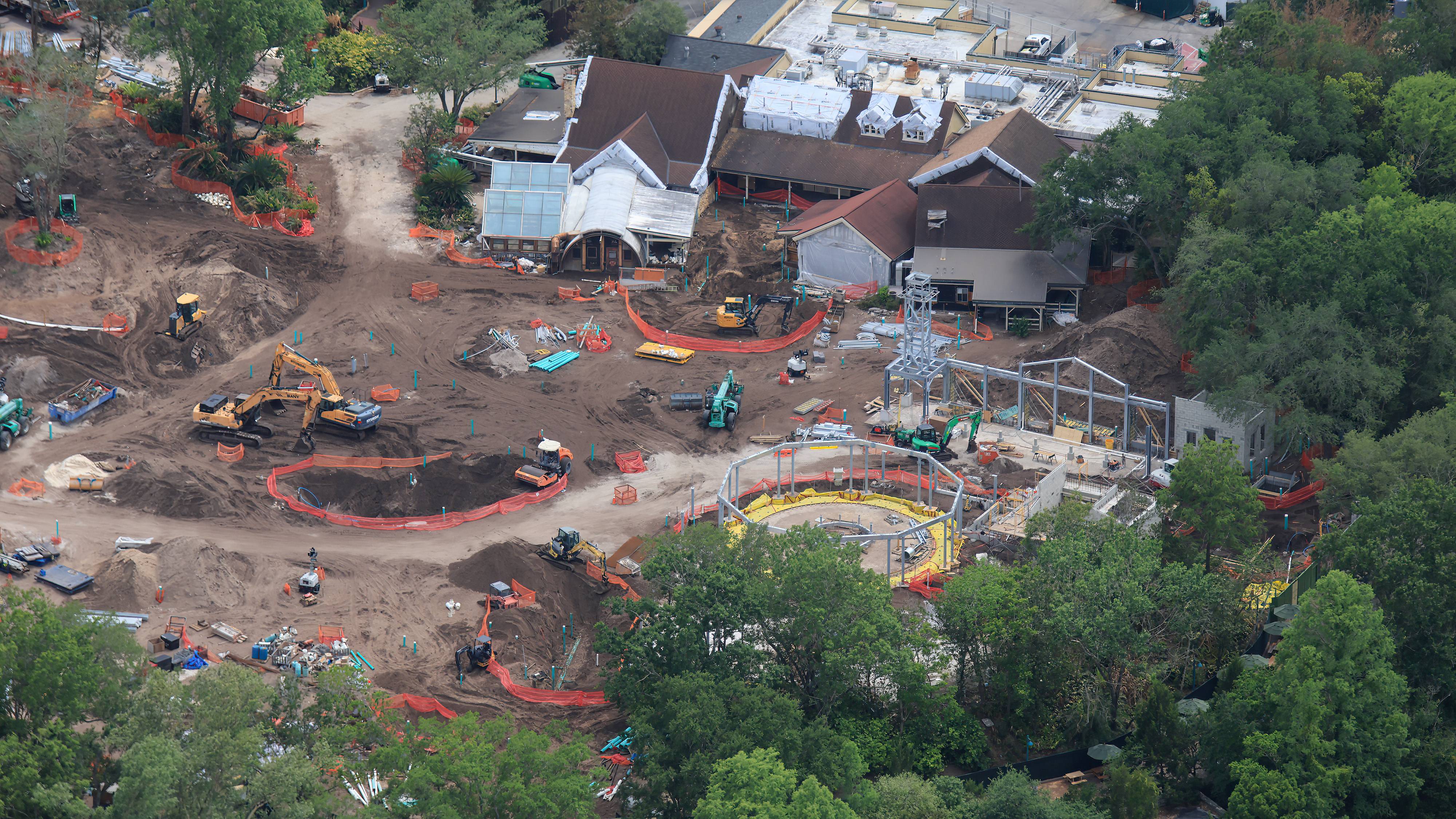 Village Entrance and Carousel Construction