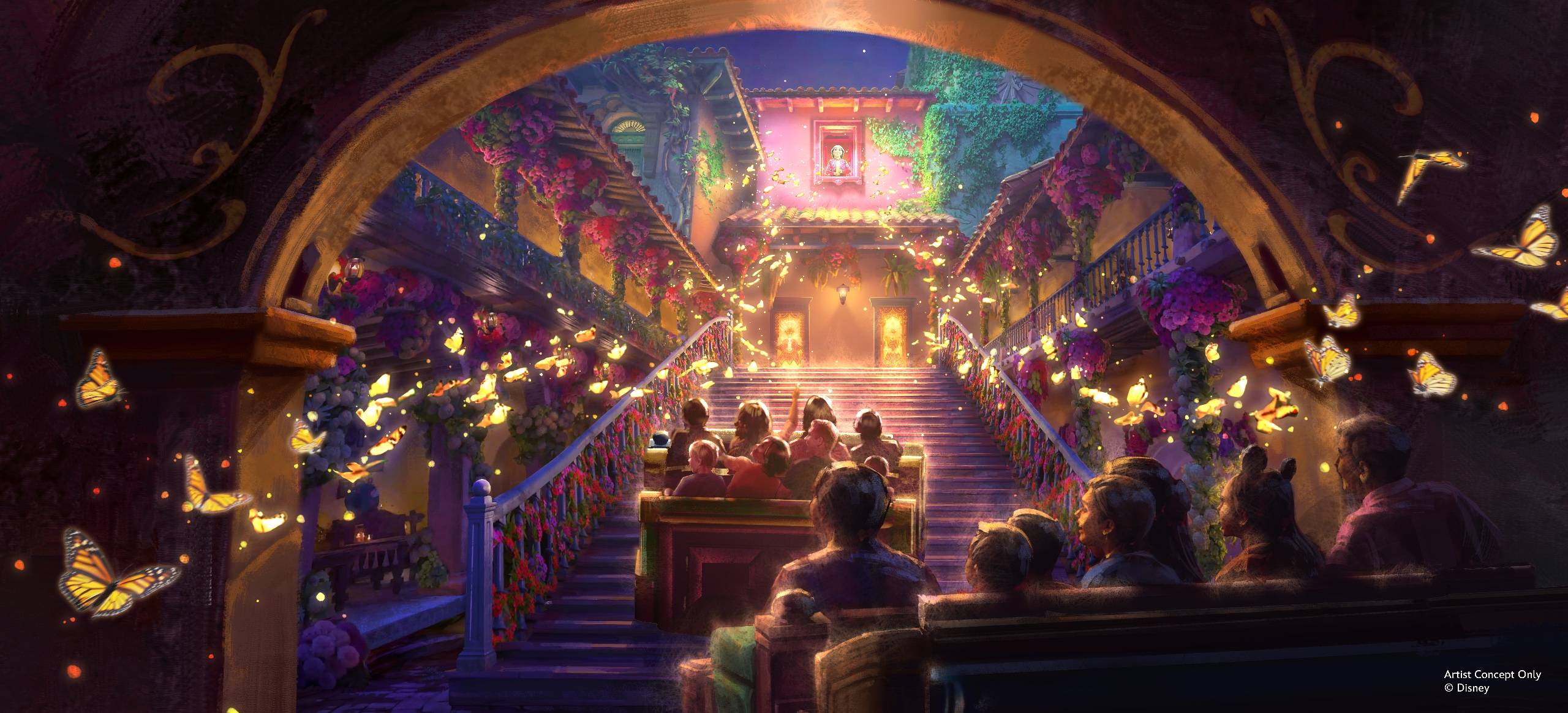 Antonio's Fiesta de Encanto - Casita stairway concept art
