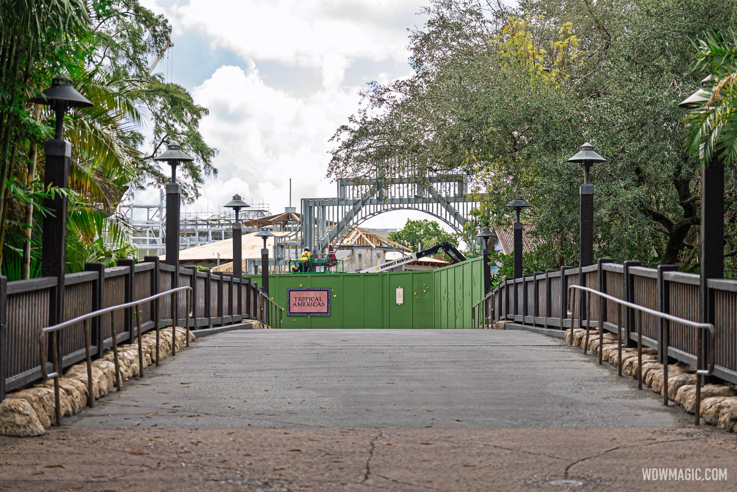 Looking towards Tropical Americas from the entrance bridge