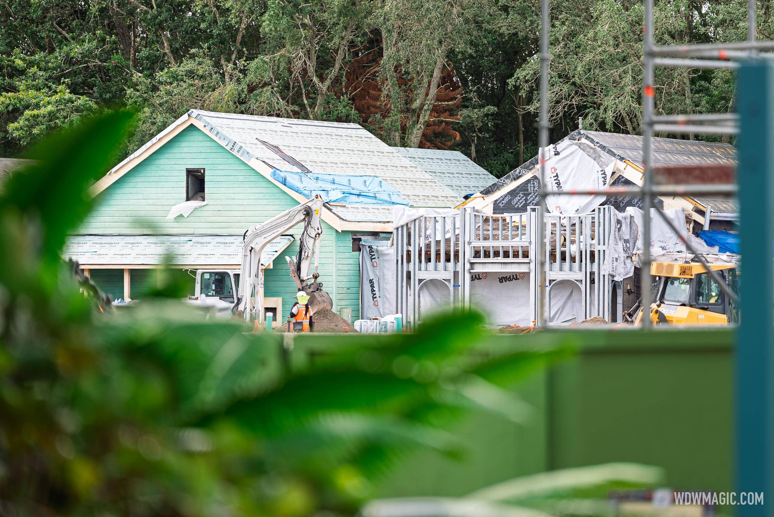 The gift shop is receiving a new front